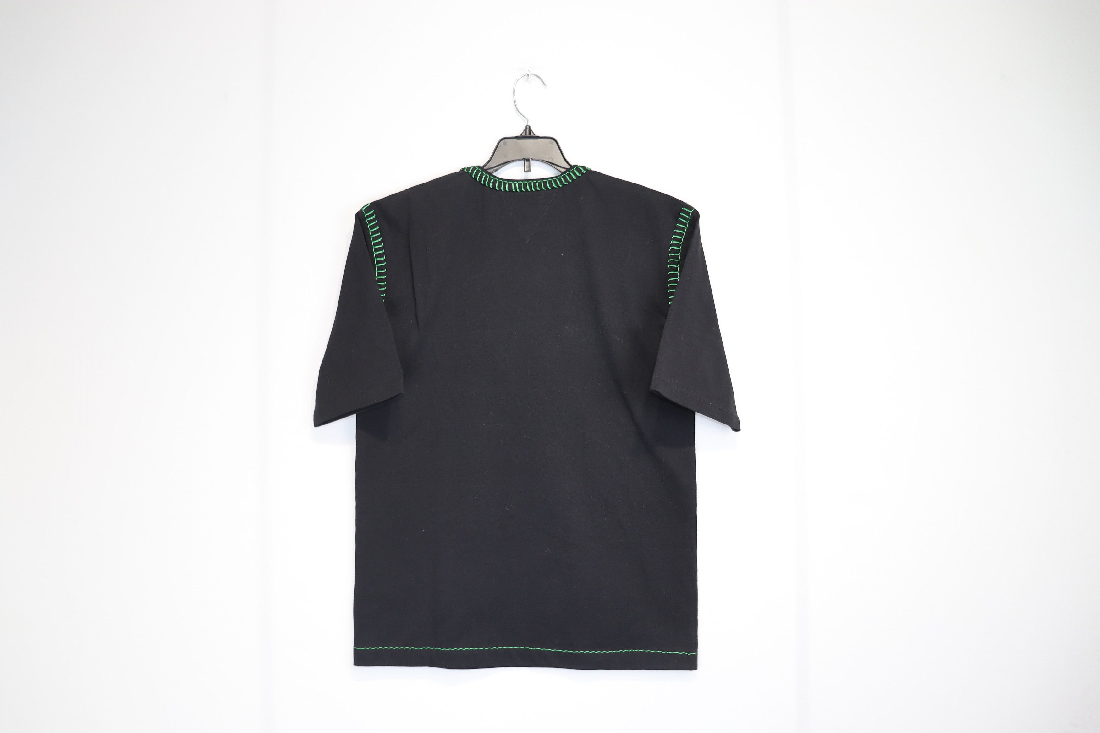 Bottega Veneta o1rshd1 Overlock Cotton Jersey T-Shirt in Black Size US S / EU 44-46 / 1 - 5 Thumbnail