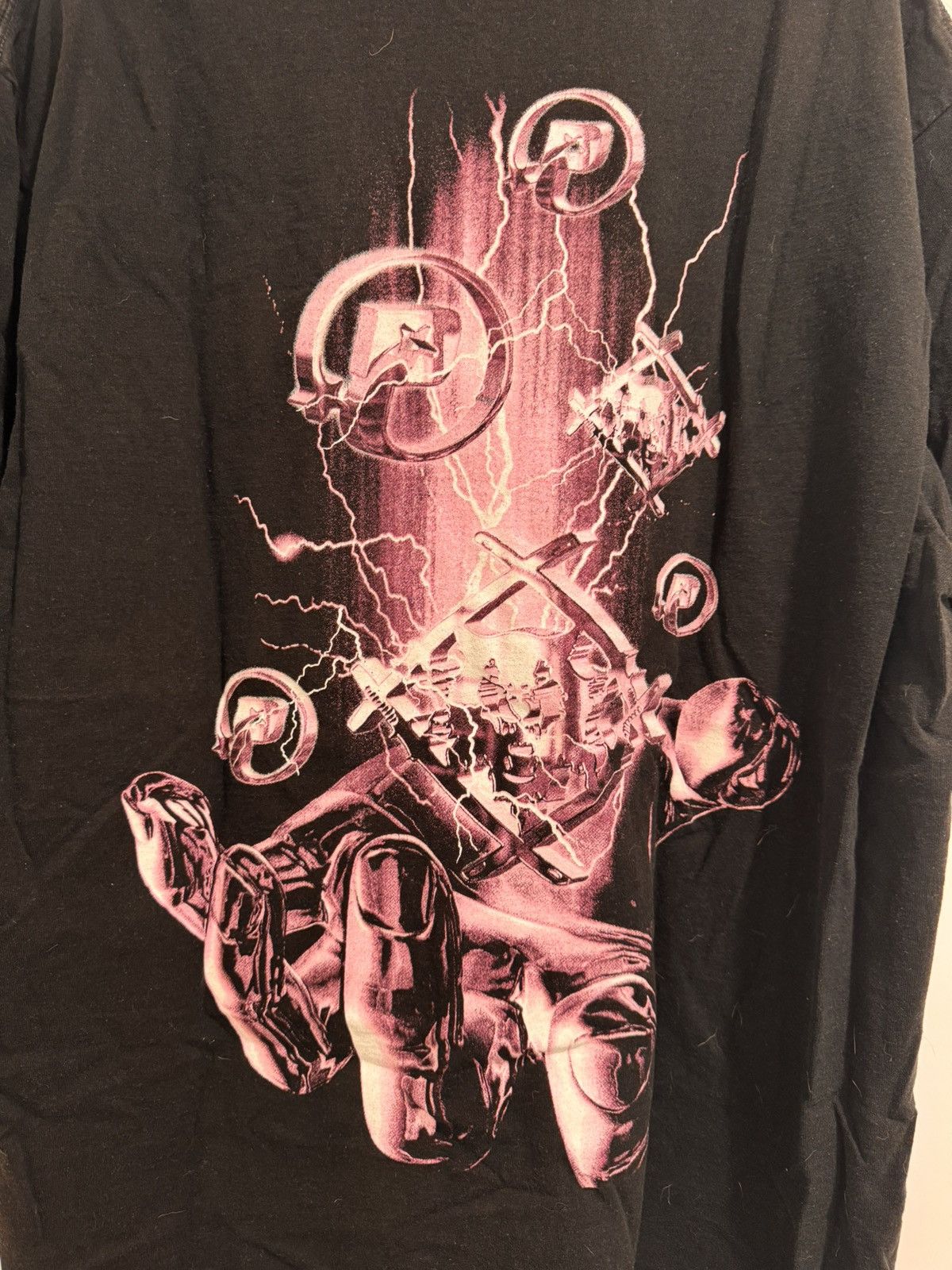 Xavier Wulf / Hollow Squad Xavier Wulf x Hollow Squad Pink Hand Tee - 2XL Size US XXL / EU 58 / 5 - 4 Thumbnail