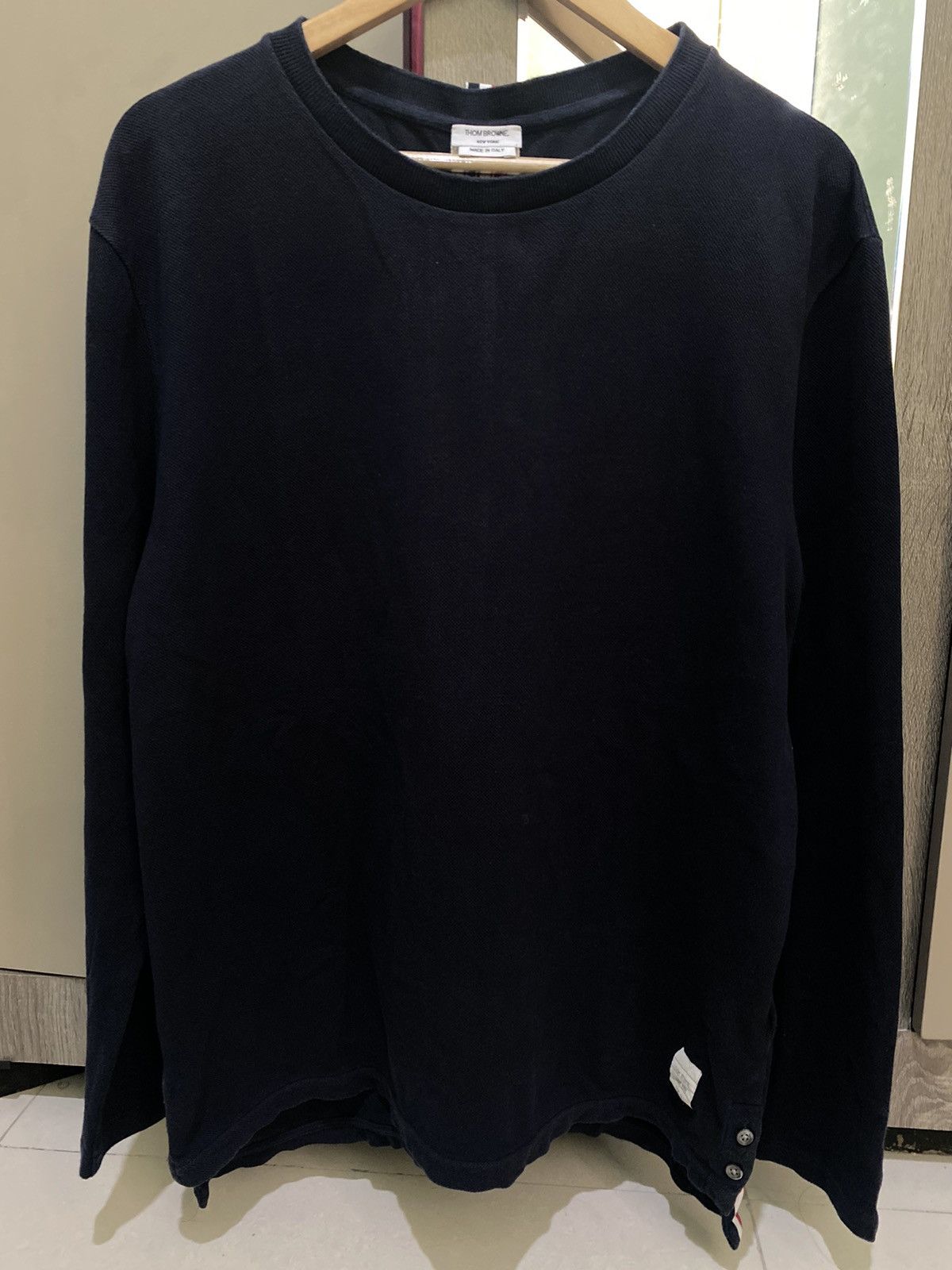 Thom Browne Thom browne back stripe tshirt pique made in italy Size US XL / EU 56 / 4 - 8 Thumbnail