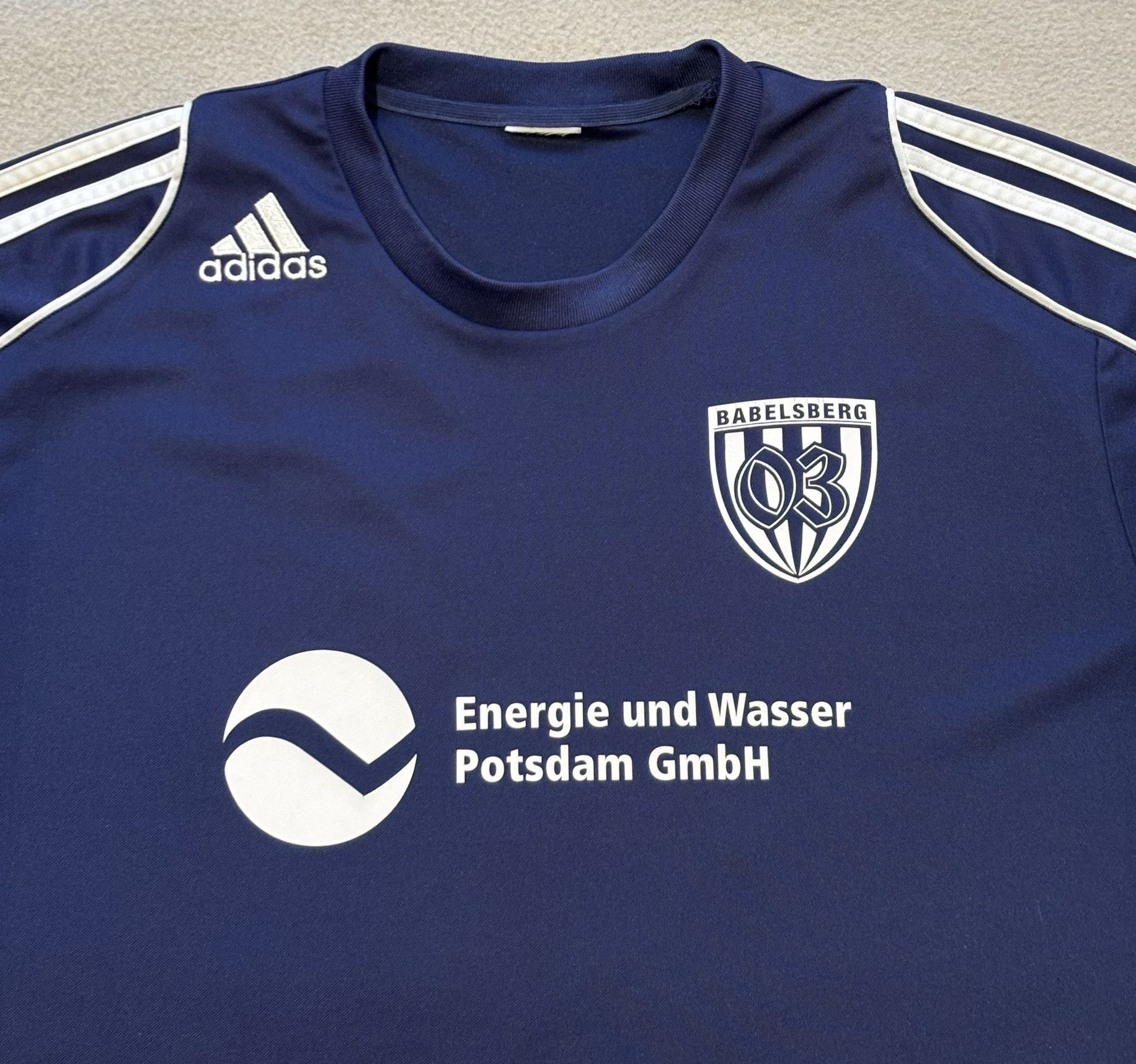 Adidas SV Babelsberg 03 2000s Adidas #6 Matchworn Football Jersey Size US XL / EU 56 / 4 - 7 Thumbnail