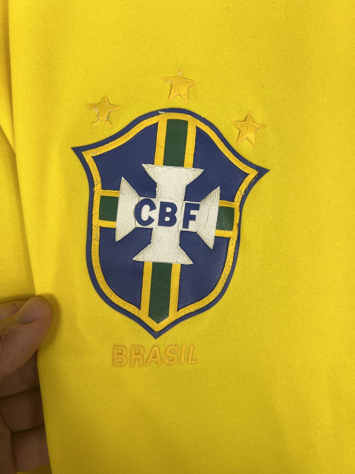 Vintage Vintage Brazil Juninho Retro Jersey Brasil Football Shirt Size US XL / EU 56 / 4 - 4 Thumbnail