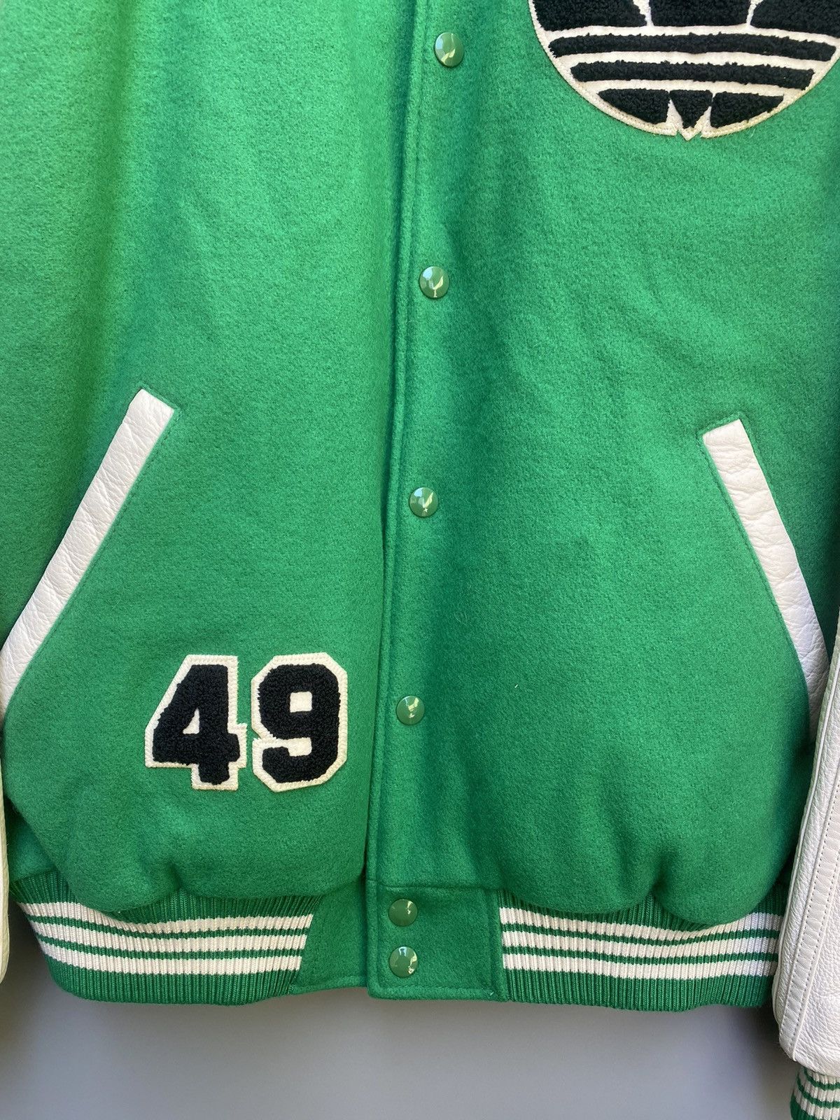 Adidas × Nigo Rare! 2005 - Adidas x Nigo - OG Varsity Letterman Jacket Size US XL / EU 56 / 4 - 5 Thumbnail