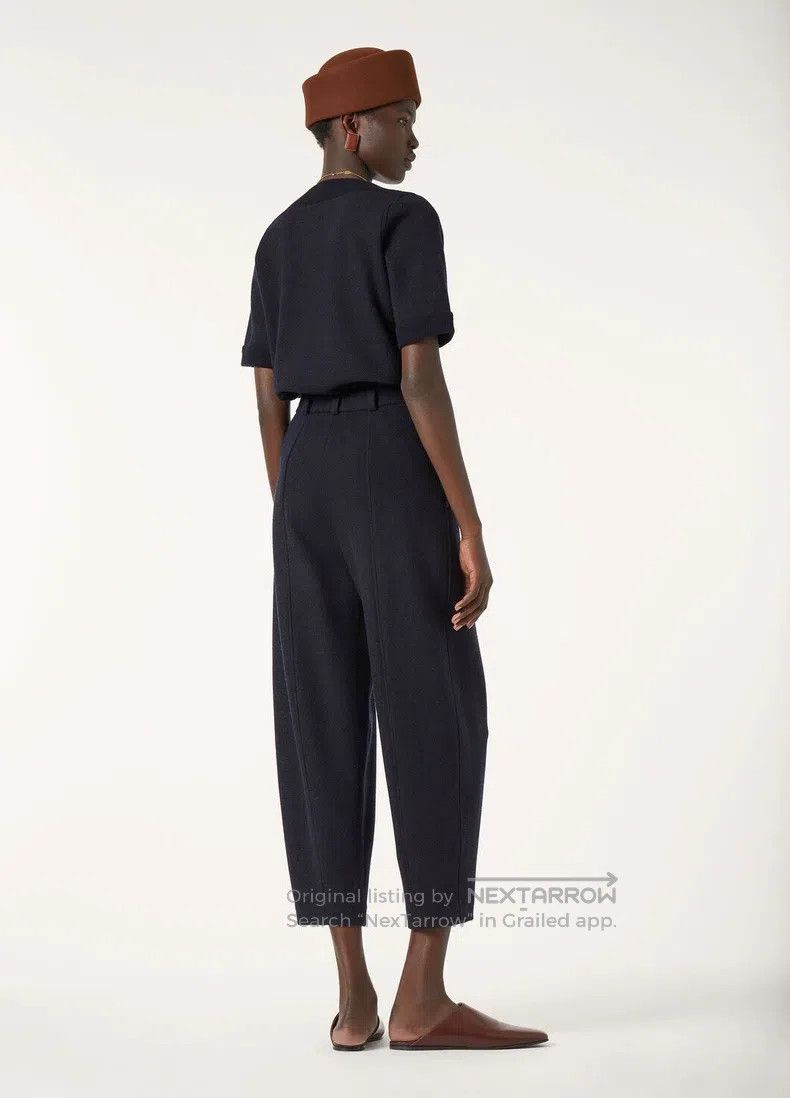 Loro Piana Loro Piana High Waist Casual Trousers, 96% Cashmere, 4% Ny Size 37" - 5 Thumbnail