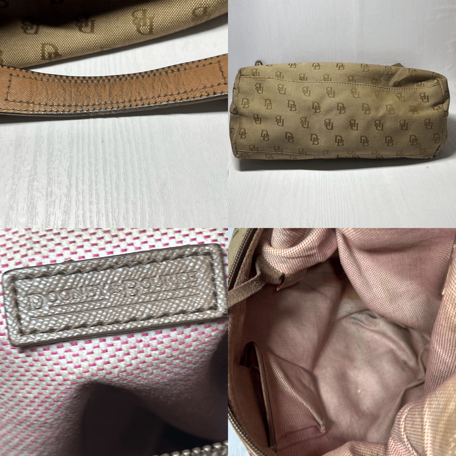 Dooney & Bourke VINTAGE Dooney & Bourke bucket bag Satchel Canvas Tan Brown Large Women Size ONE SIZE - 8 Thumbnail