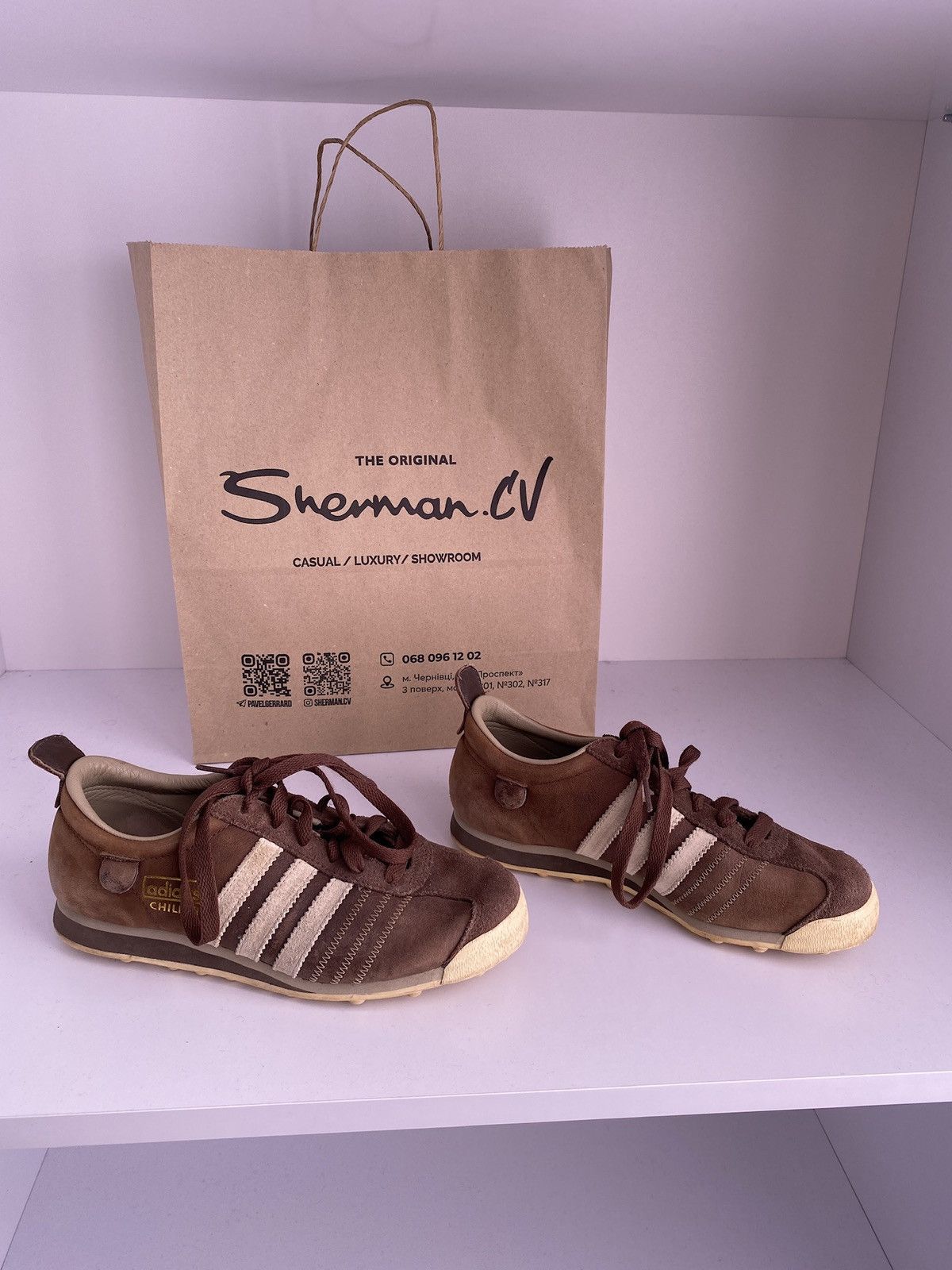 Adidas × Vintage Adidas Chile 62 vintage leather men’s sneakers Size US 5 / EU 37 - 3 Thumbnail