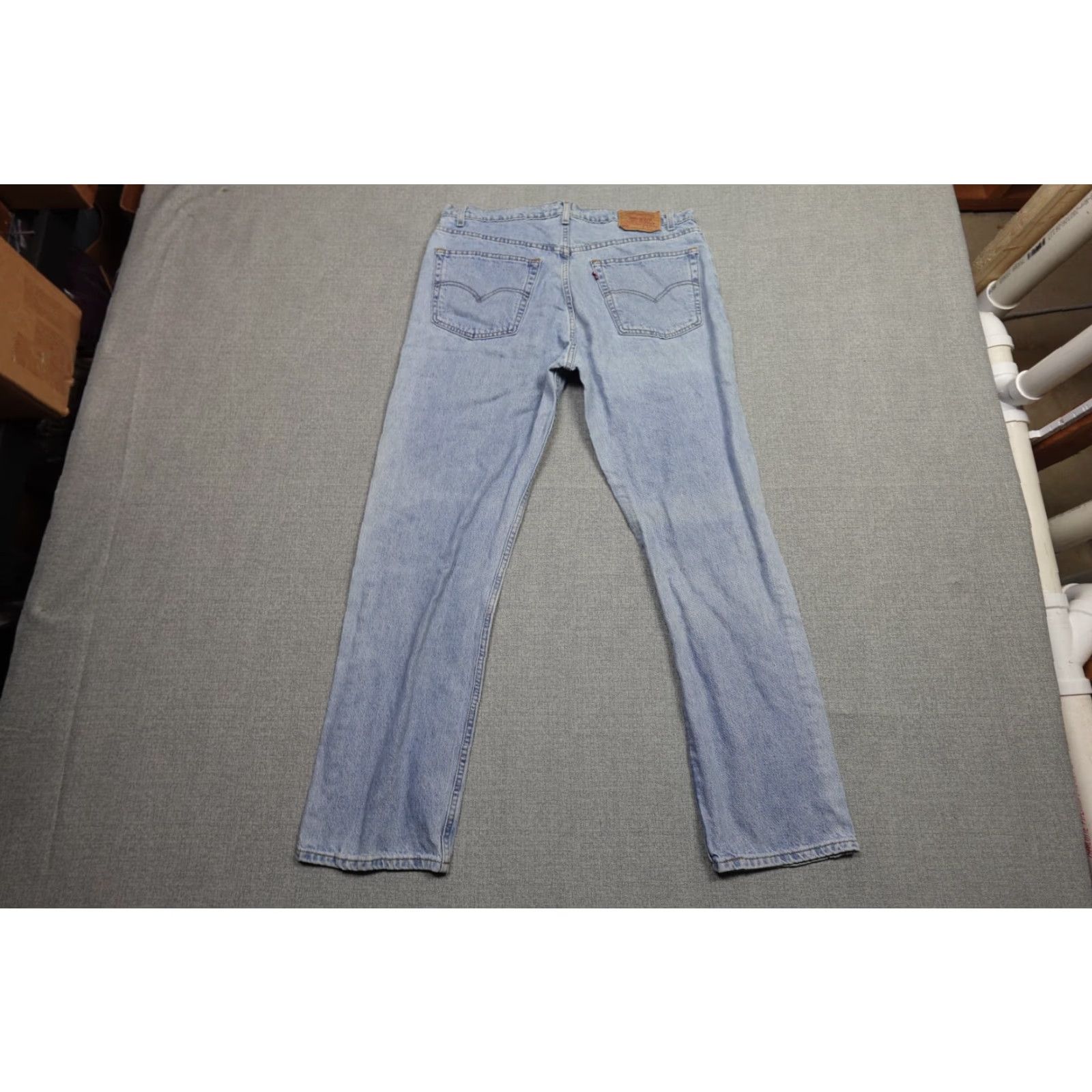 Levi's VINTAGE Levi's 505 Jeans Mens 40x32 Light Blue Regular Fit Cowboy Western 5-Pocket Design Jeans Mens Size US 40 / EU 56 - 4 Thumbnail