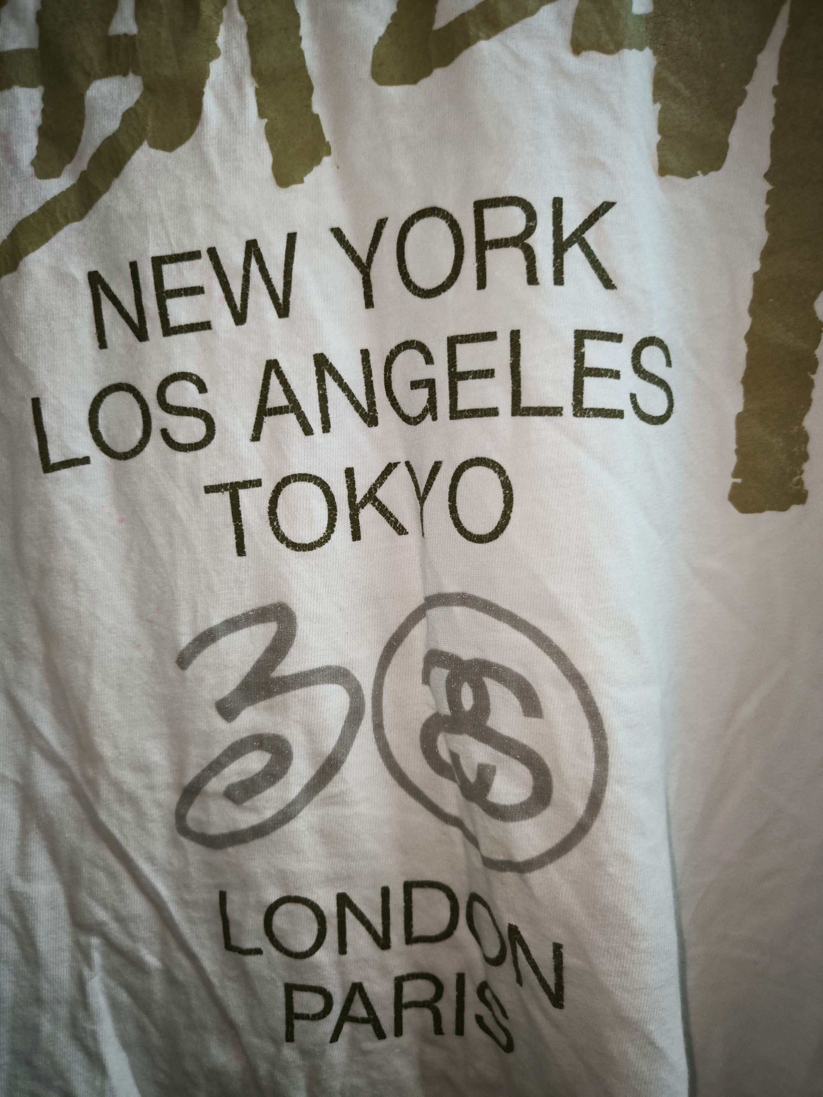 Stussy Collar Distressed World Tour Local Color Tee Size US M / EU 48-50 / 2 - 8 Thumbnail
