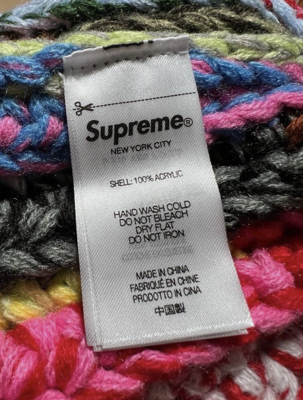 Supreme Supreme Multicolor Striped Knit Kids Beanie Size ONE SIZE - 3 Thumbnail