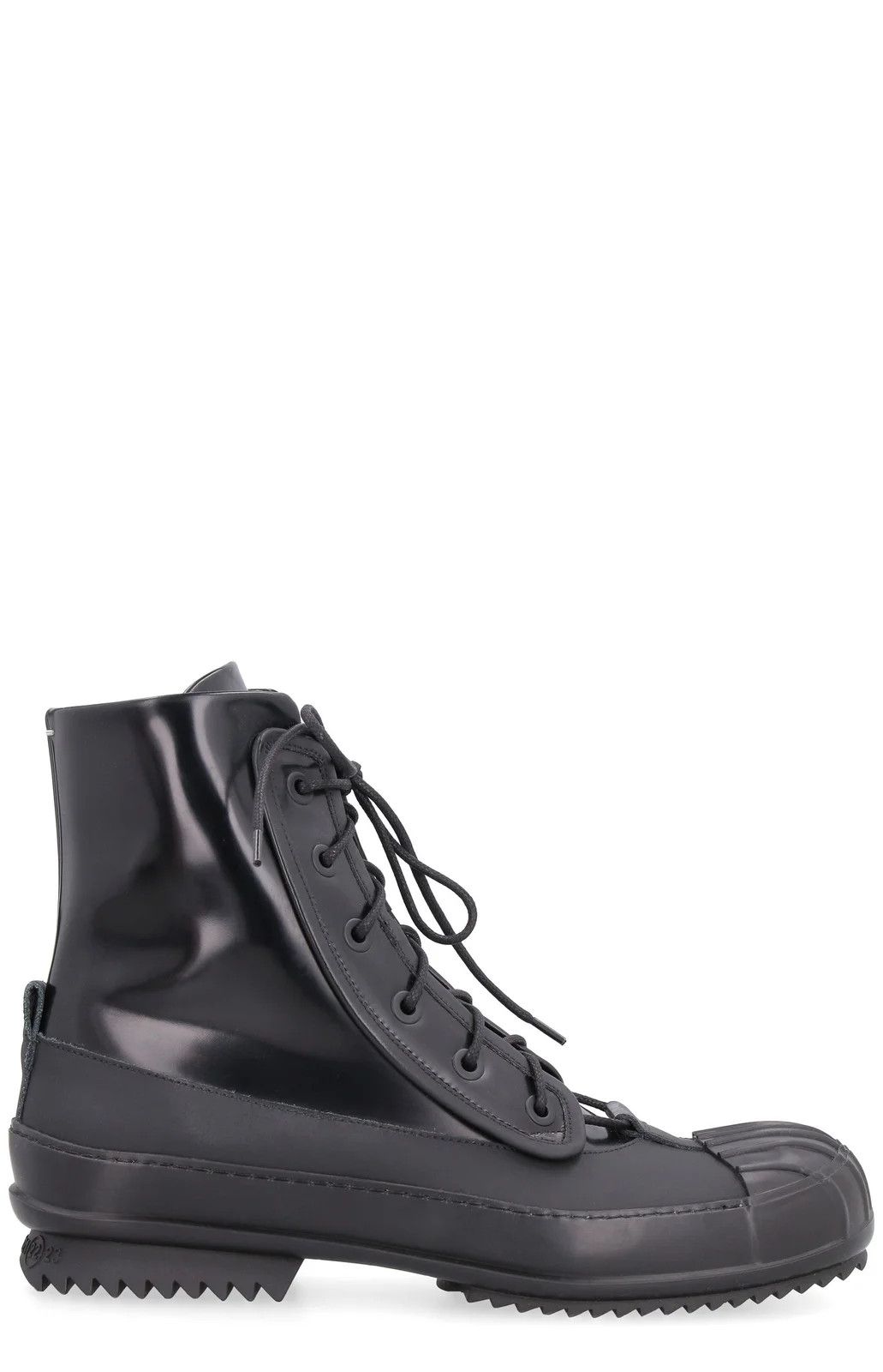 Maison Margiela o1y1124 Leather Lace-Up Boots In Black Size US 7 / EU 40 - 3 Thumbnail