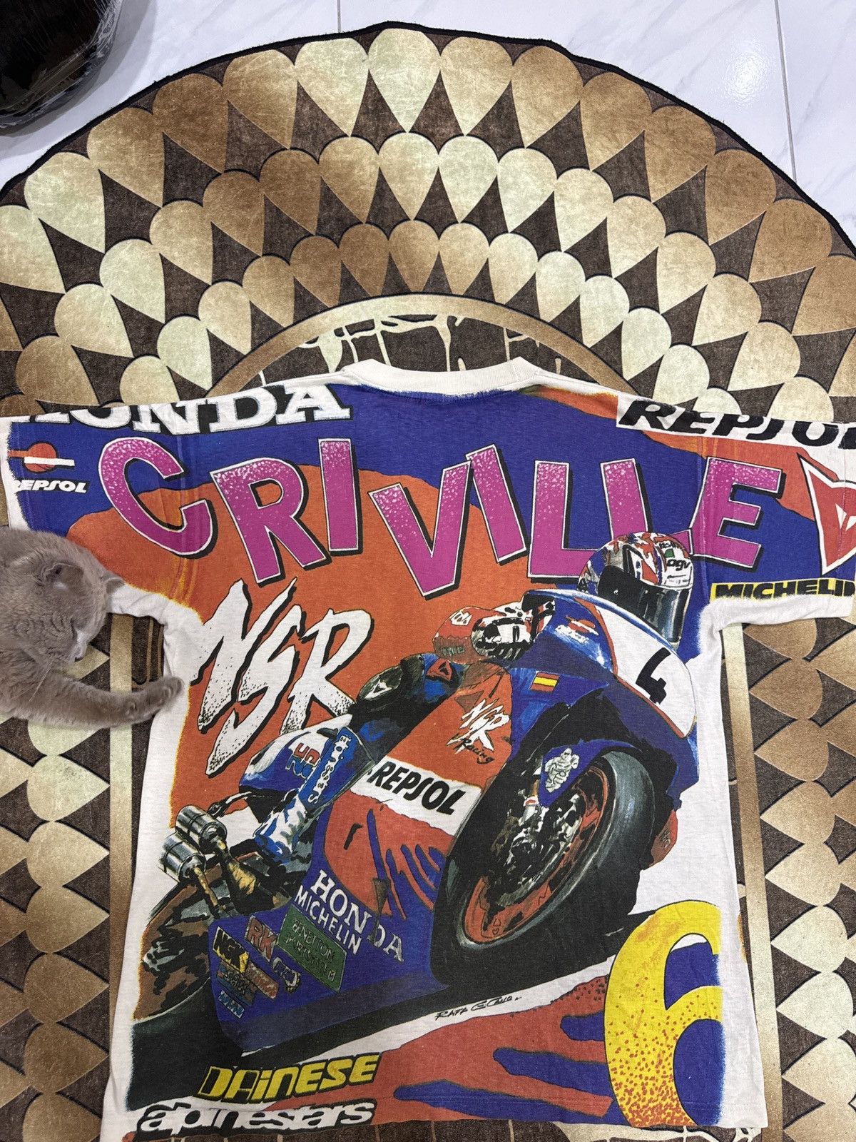 Vintage ‼️Rare Vintage Honda Alex Criville shirt 90s‼️ Size US XL / EU 56 / 4 - 14 Thumbnail