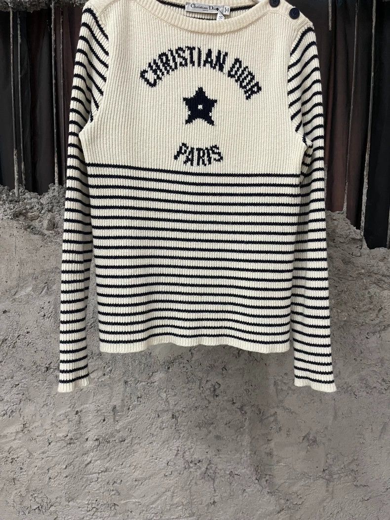 Dior Dior Striped Star Sweater Size 36-2505 Size S / US 4 / IT 40 - 4 Thumbnail
