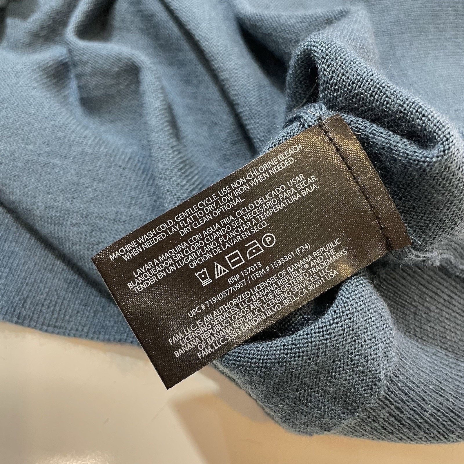 Banana Republic Banana Republic Blue Merino Wool Sweater Soft SMALL EUC Size US S / EU 44-46 / 1 - 6 Thumbnail