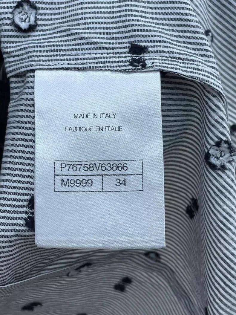 Chanel Chanel 24P gray striped logo shirt 2504-Nextarrow Size XXS / US 00 / IT 34 - 6 Thumbnail