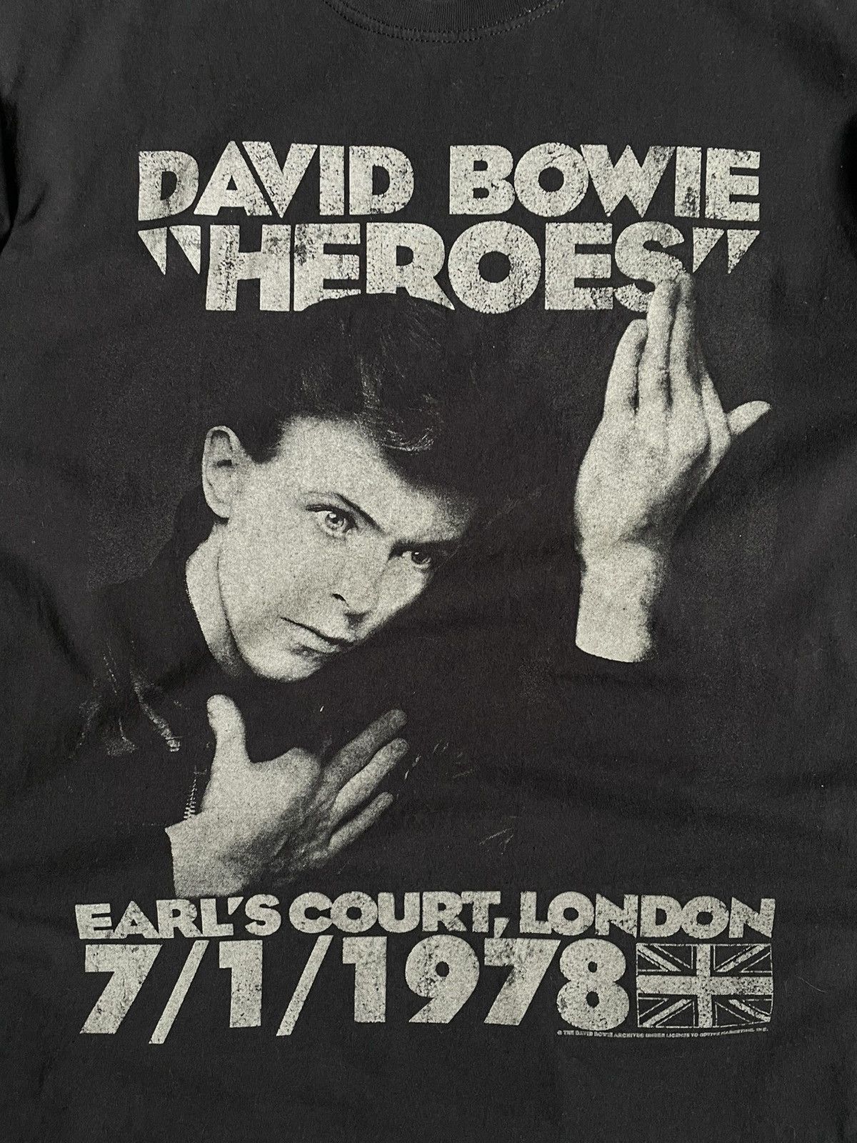 Band Tees × Vintage Vintage David Bowie Official Merch Rock Band T-shirt Size US L / EU 52-54 / 3 - 4 Thumbnail