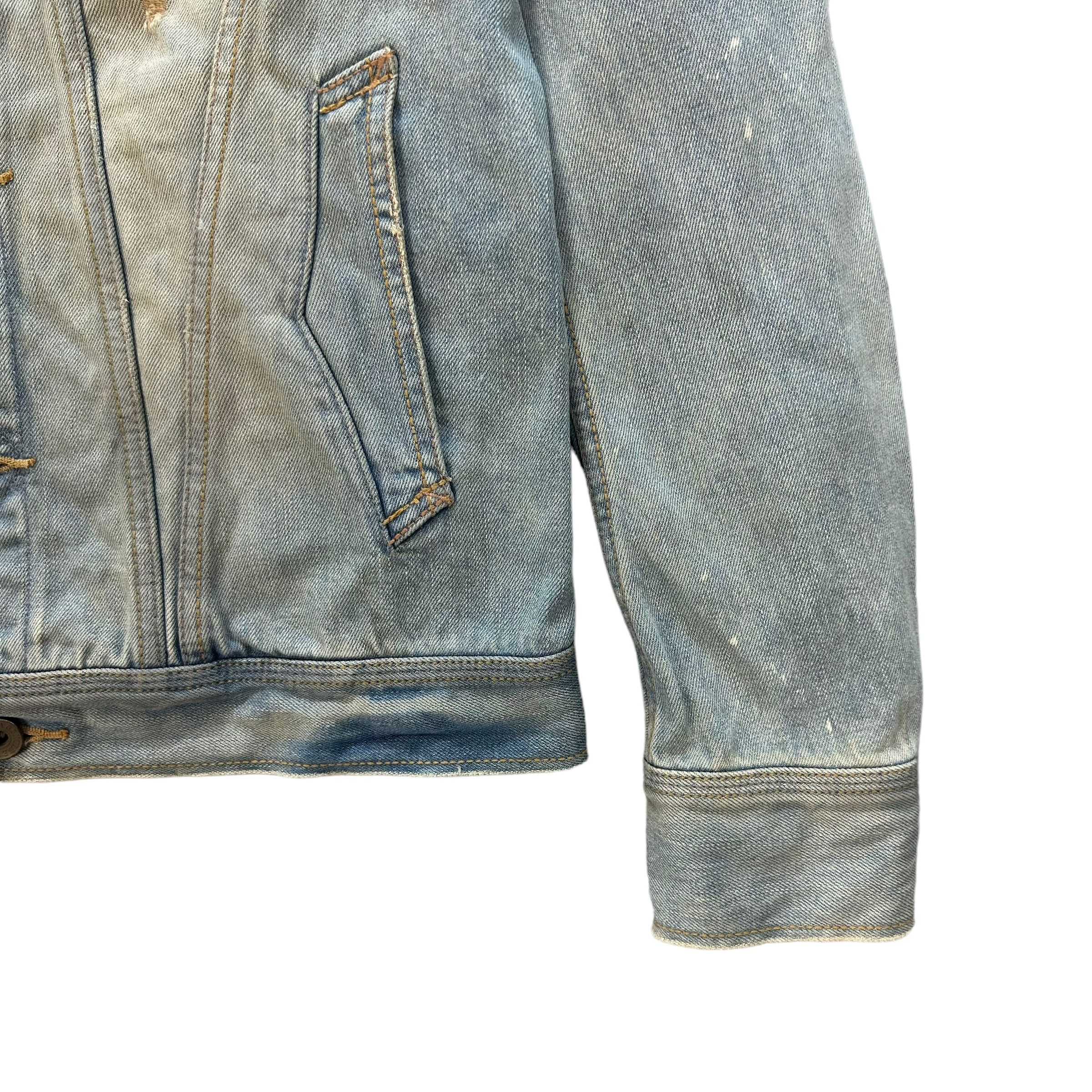 Japanese Brand GENUINE VINTAGE GOA DISTRESS FASHION DENIM JACKET #8764-025 Size US S / EU 44-46 / 1 - 6 Thumbnail