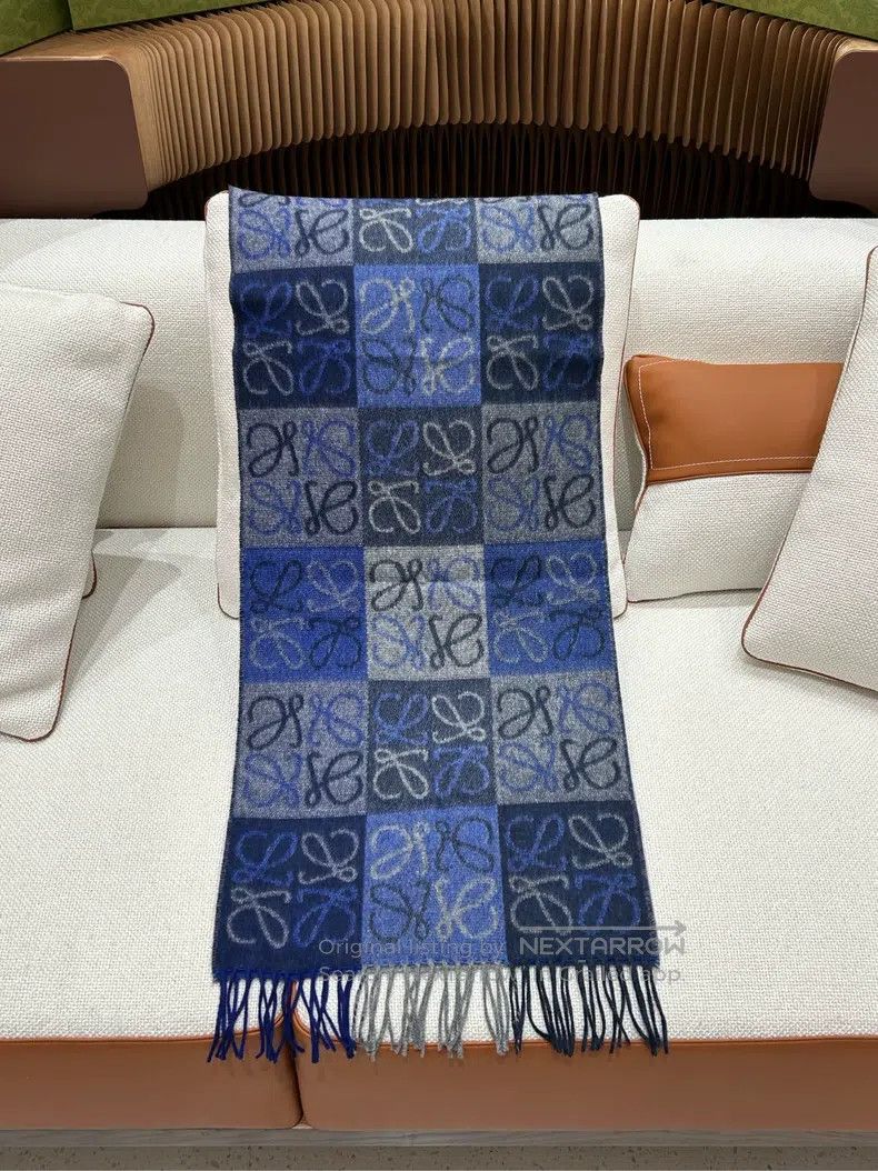 Other Loewe Scarf with blue print Size ONE SIZE - 1 Thumbnail