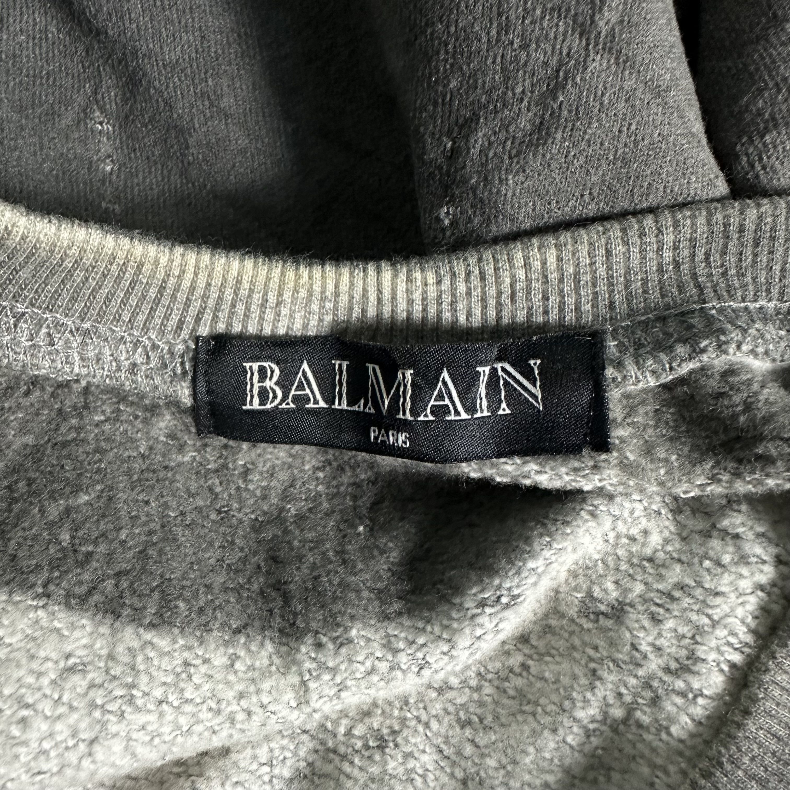 Pierre Balmain 🔥RARE🔥Vintage Pierre Balmain Distress Design Sweatshirt Size US L / EU 52-54 / 3 - 6 Thumbnail