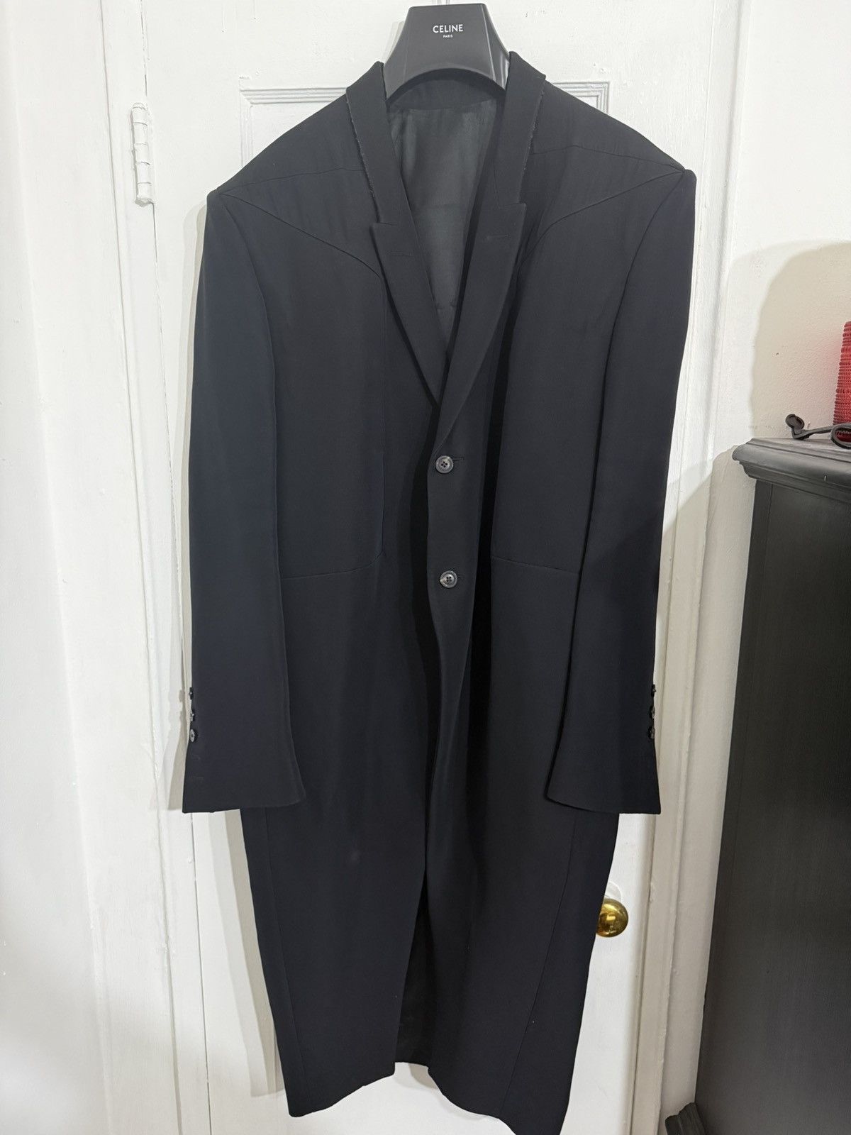 6XS　Rick Owens Jumbo Tatlin Rick Owens AW22 “STROBE” Heavy Wool 'Jumbo Tatlin' Button-up Coat