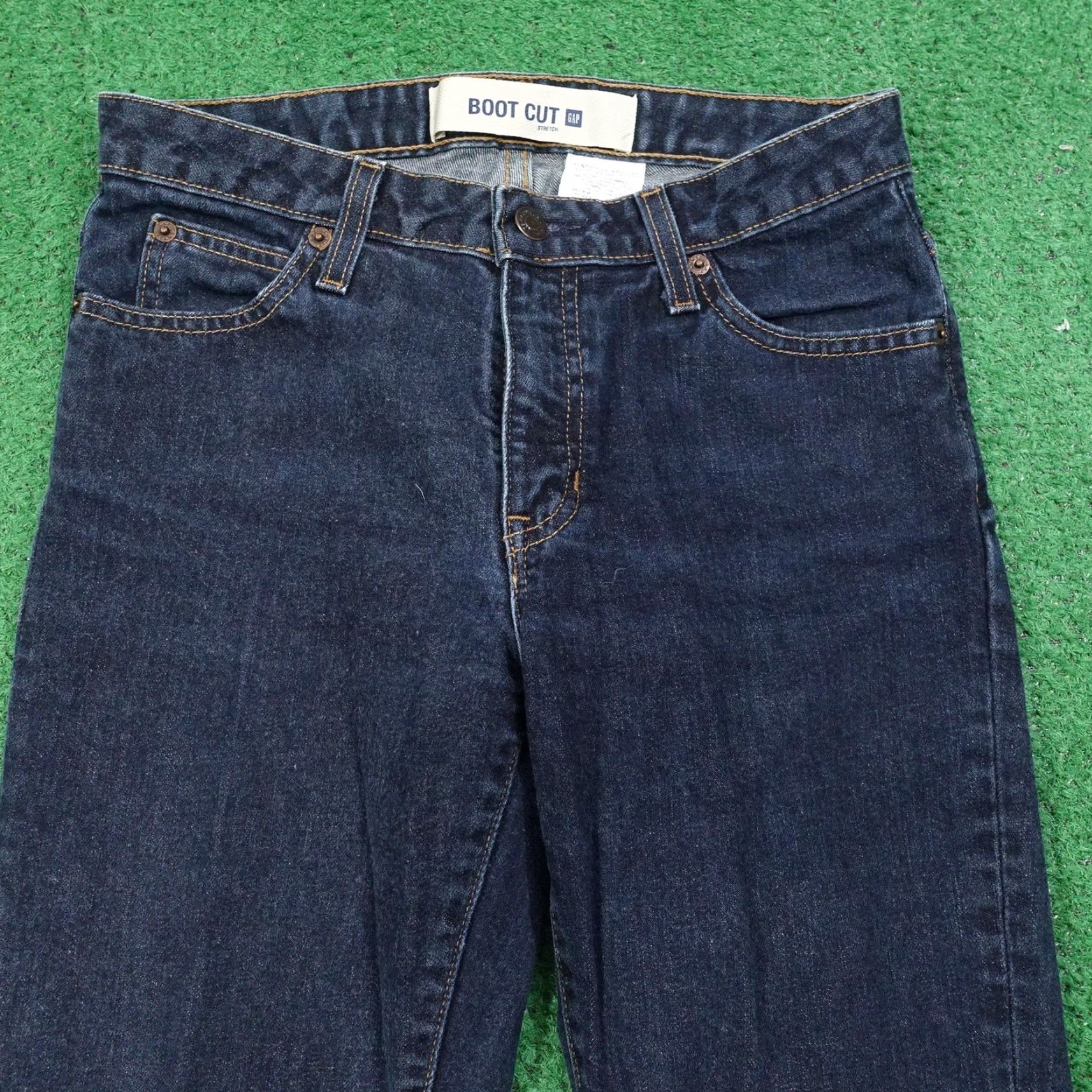 Gap VINTAGE Gap Jeans Women 4 Tall Bootcut Denim Blue 2000s Dark Wash Stretch pants Women 4 Tall Size 27" / US 4 / IT 40 - 2 Thumbnail