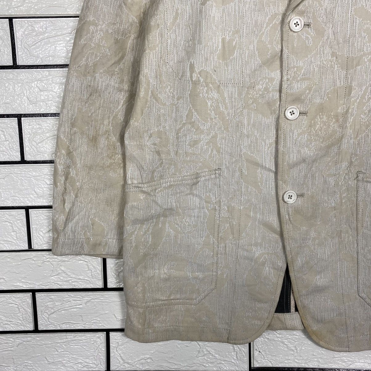 Tornado Mart Vintage Beige Jacquard Floral Pattern Jacket Tornado Size US L / EU 52-54 / 3 - 5 Thumbnail
