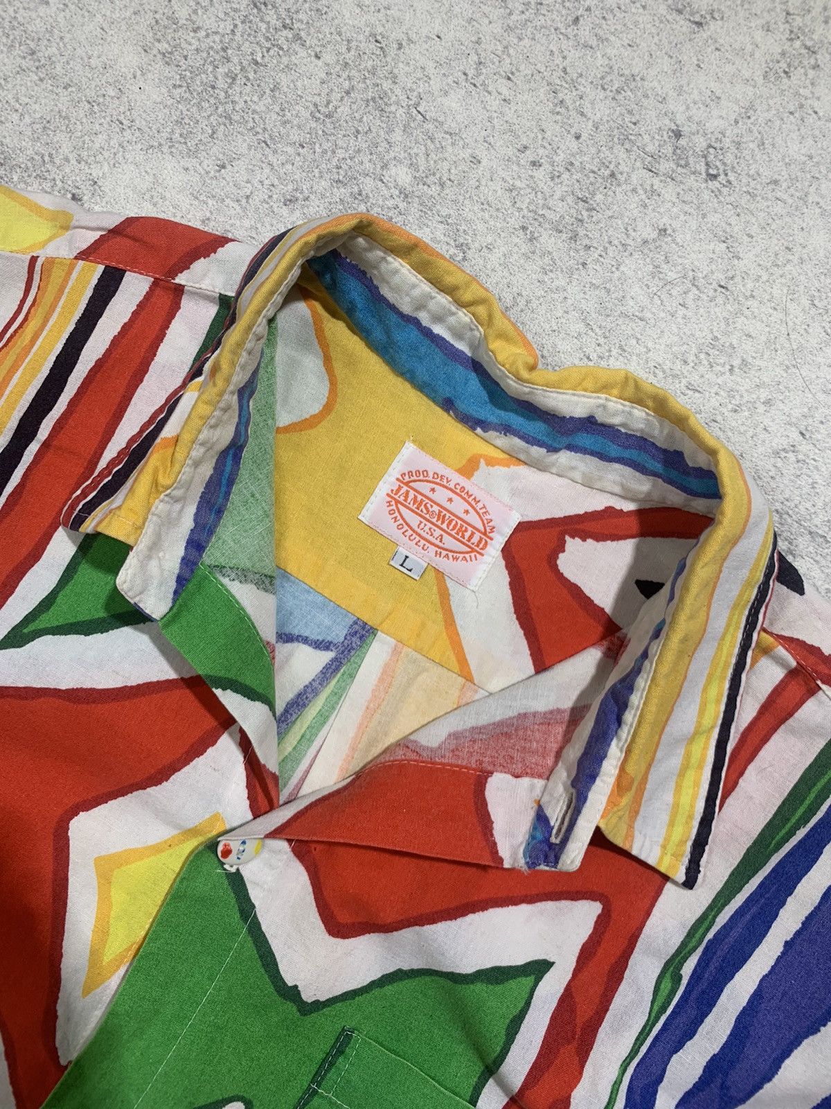 Jams World × Vintage James world vintage rayon Buttom up shirt Abstract Size US L / EU 52-54 / 3 - 2 Thumbnail