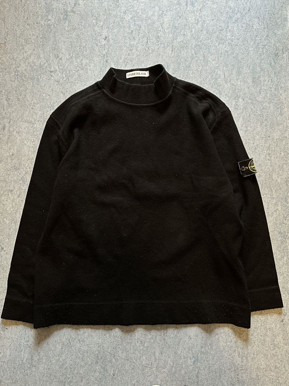 Stone Island STONE ISLAND VINTAGE HIGH NECK SWEATER GREEN BADGE SIZE L Size US L / EU 52-54 / 3 - 1 Thumbnail