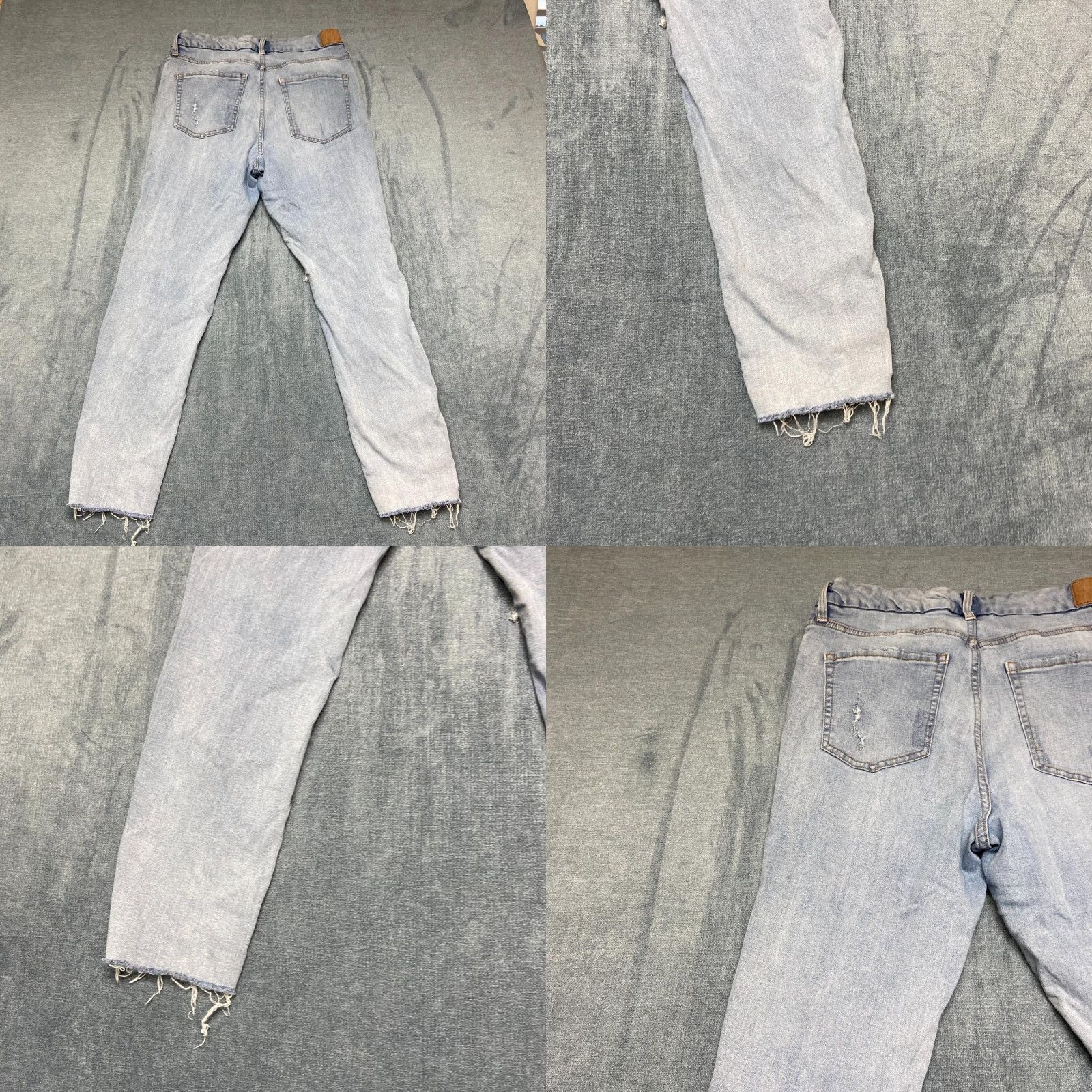 Aeropostale Aeropostale Curvy Jegging Jeans Womens 14 Blue Distressed Frayed Hem High Rise Size 36" / US 14 / IT 50 - 9 Thumbnail