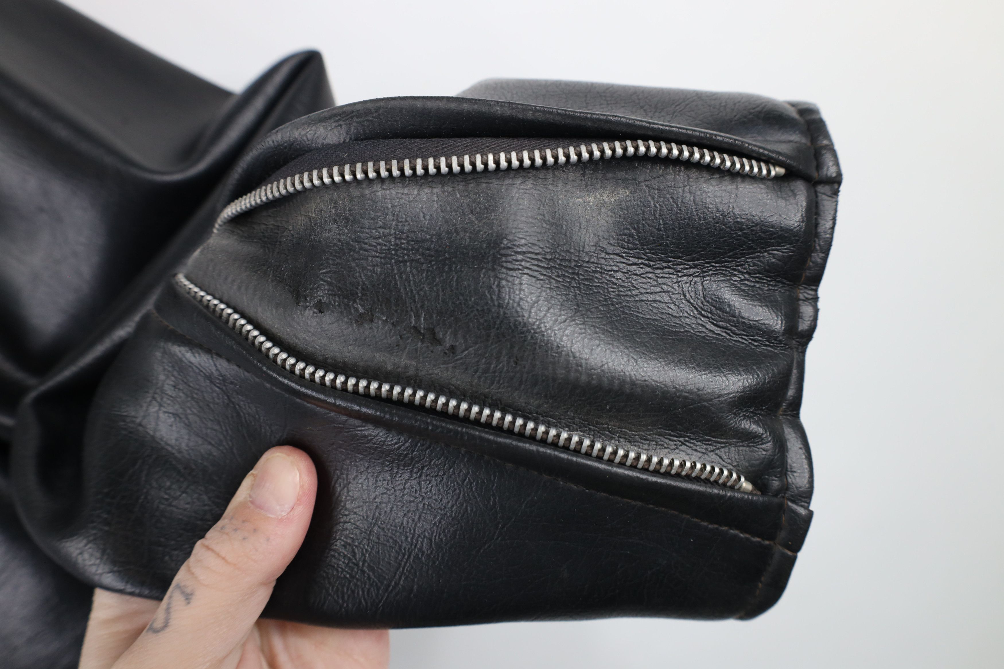 Vintage Vintage 60s 70s Streetwear Leather Cafe Racer Jacket Japan Size US L / EU 52-54 / 3 - 5 Thumbnail