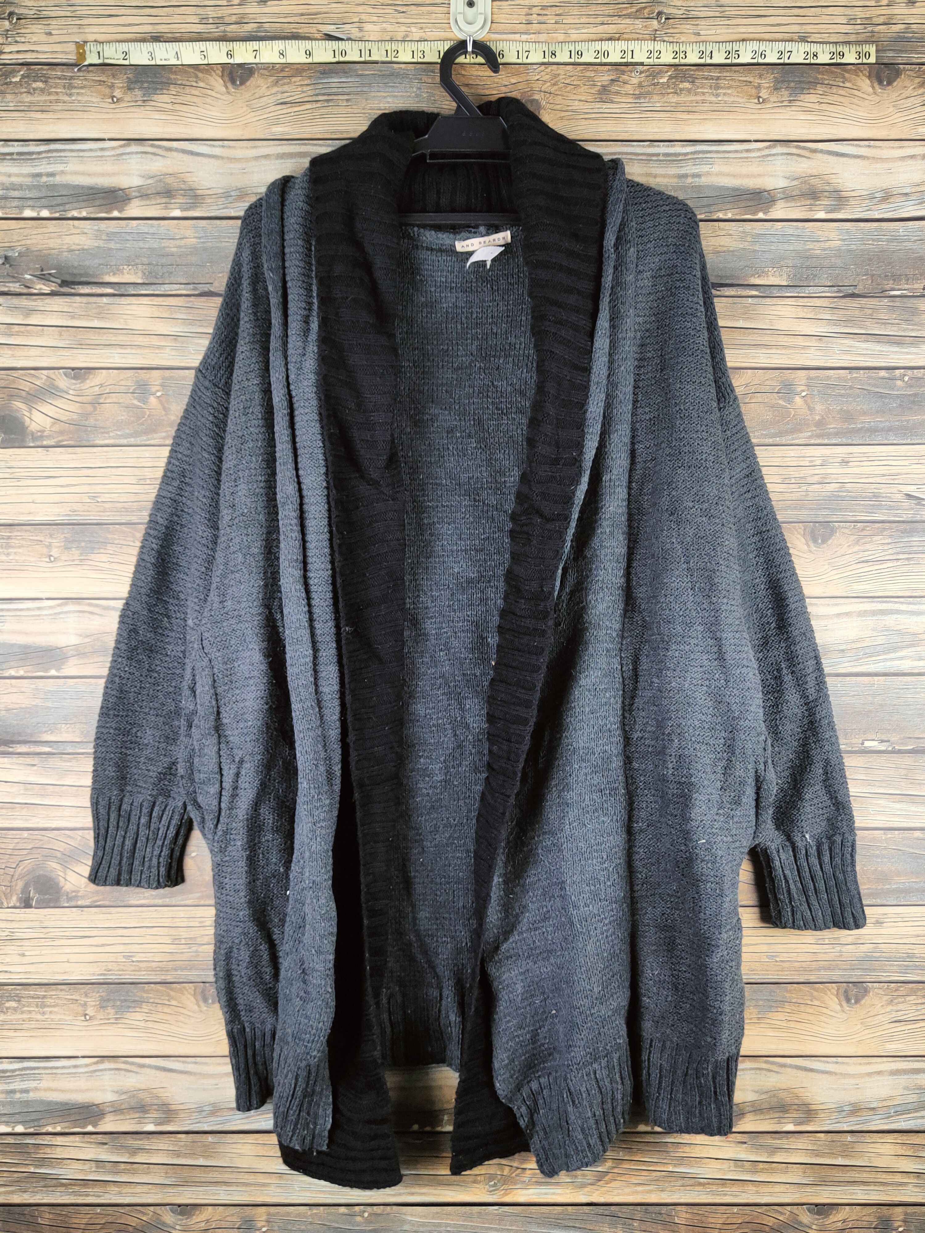 Japanese Brand DL And Search Dark Gray Knitwear Long Cardigans #46-600 Size US M / EU 48-50 / 2 - 1 Thumbnail