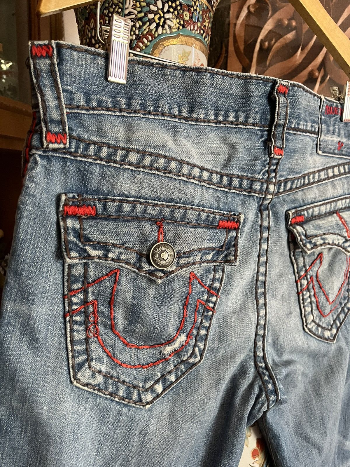 True Religion Y2K True Religion Distressed Jorts Size US 33 - 3 Thumbnail