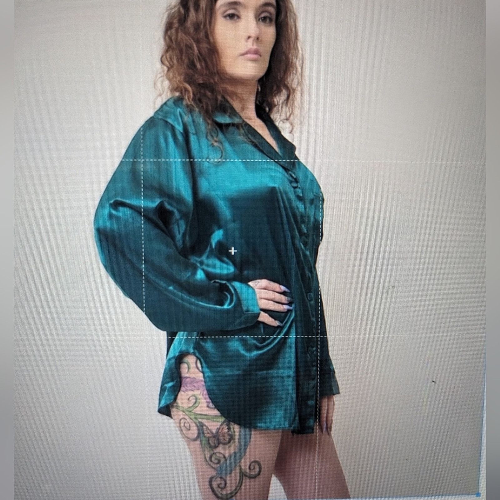Victoria's Secret Vintage Victoria's Secret Silky Hunter Green Sleep Shirt Size ONE SIZE - 5 Thumbnail