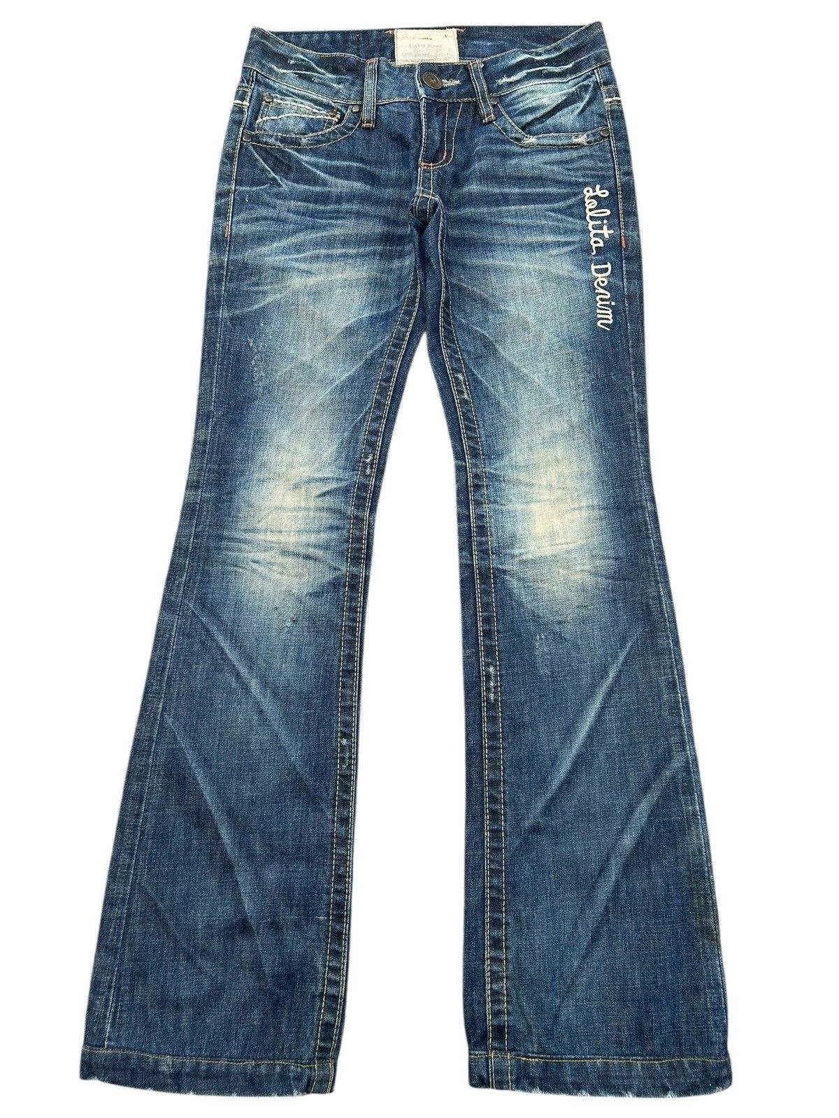 Kapital Flare YOSHITOMO NARA LOLITA JAPANESE Low rise Denim Jeans Size US 29 - 2 Thumbnail