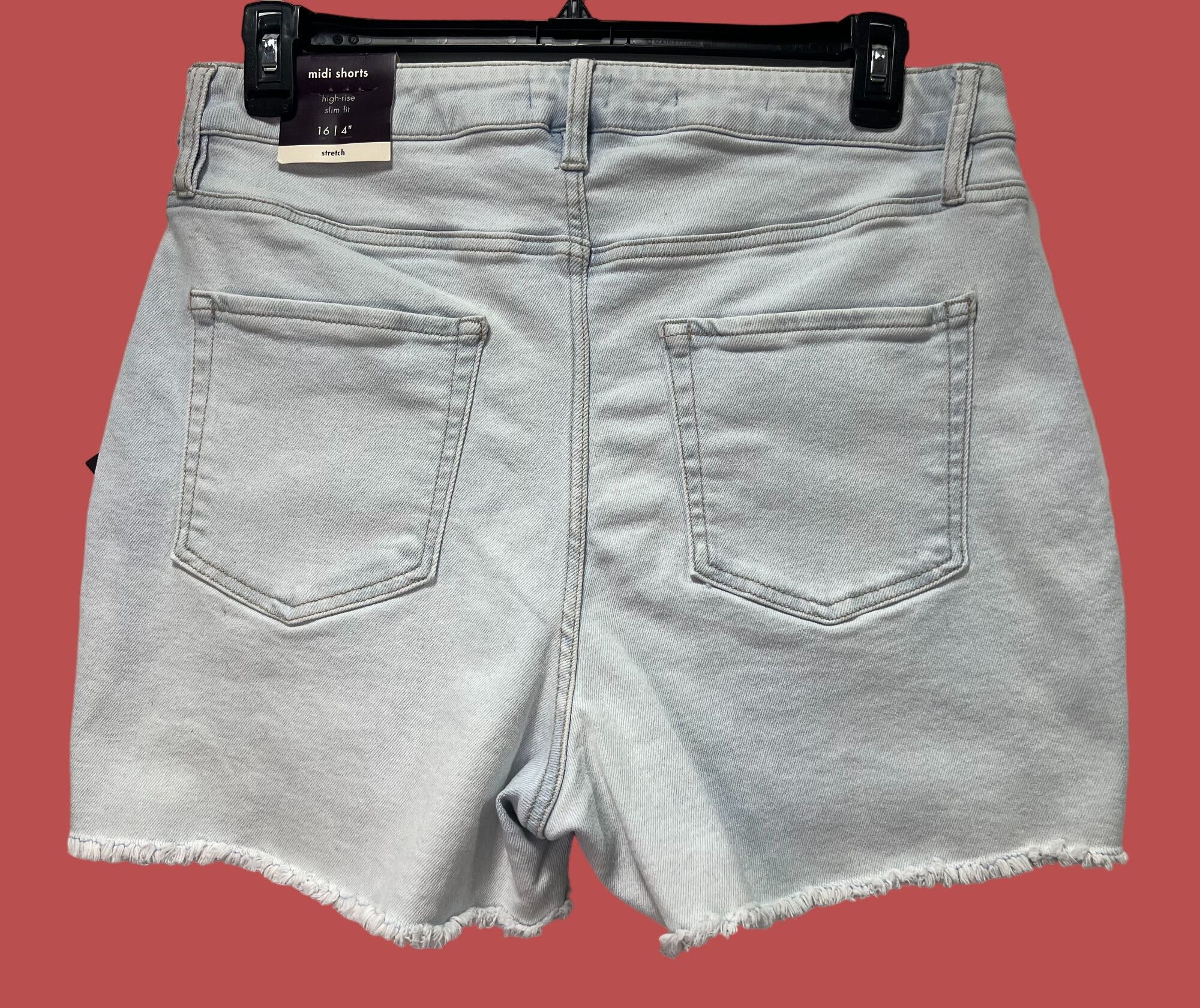 Other Ava & Viv - Women's High - Rise Denim Shorts - Light Blue - Size 38" / US 16 / IT 52 - 4 Thumbnail