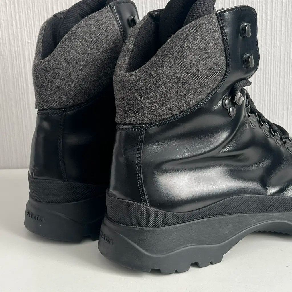 Prada Prada Leather Brixxen Hiking Boot Size US 11 / EU 44 - 3 Thumbnail