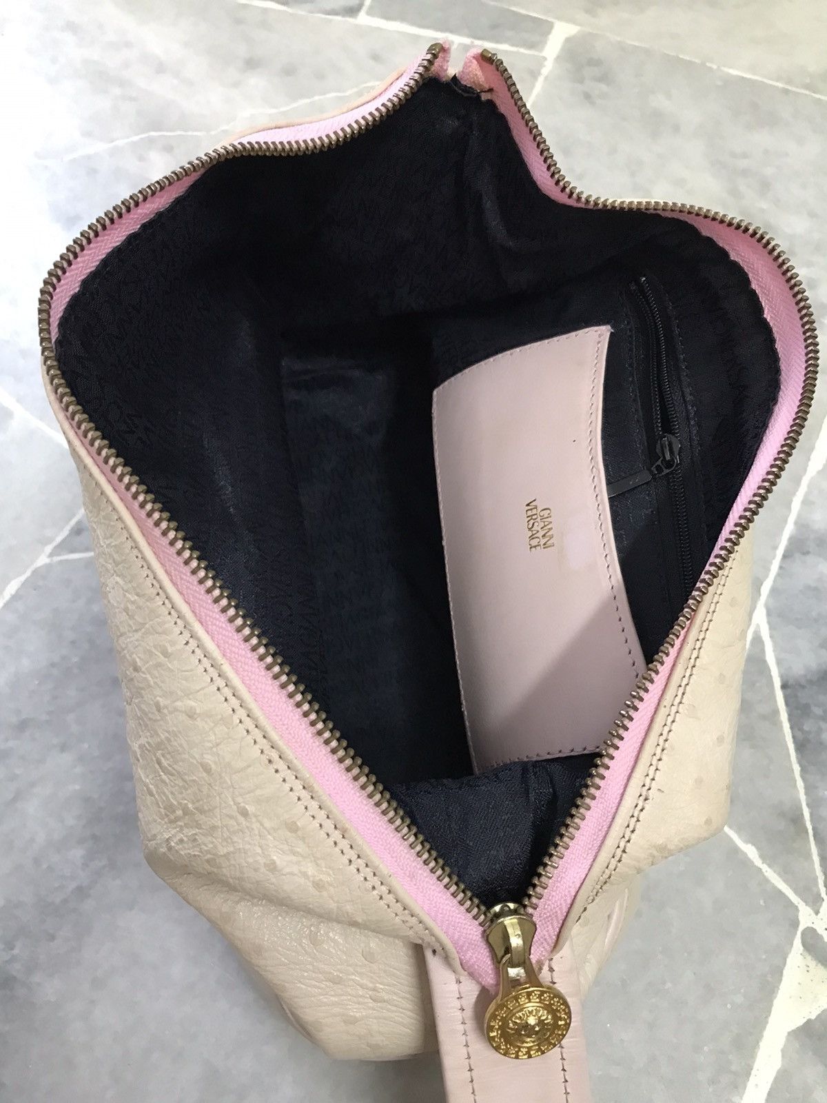 Versace Vintage Gianni Versace Bag Leather Pink Handbag Size ONE SIZE - 10 Thumbnail