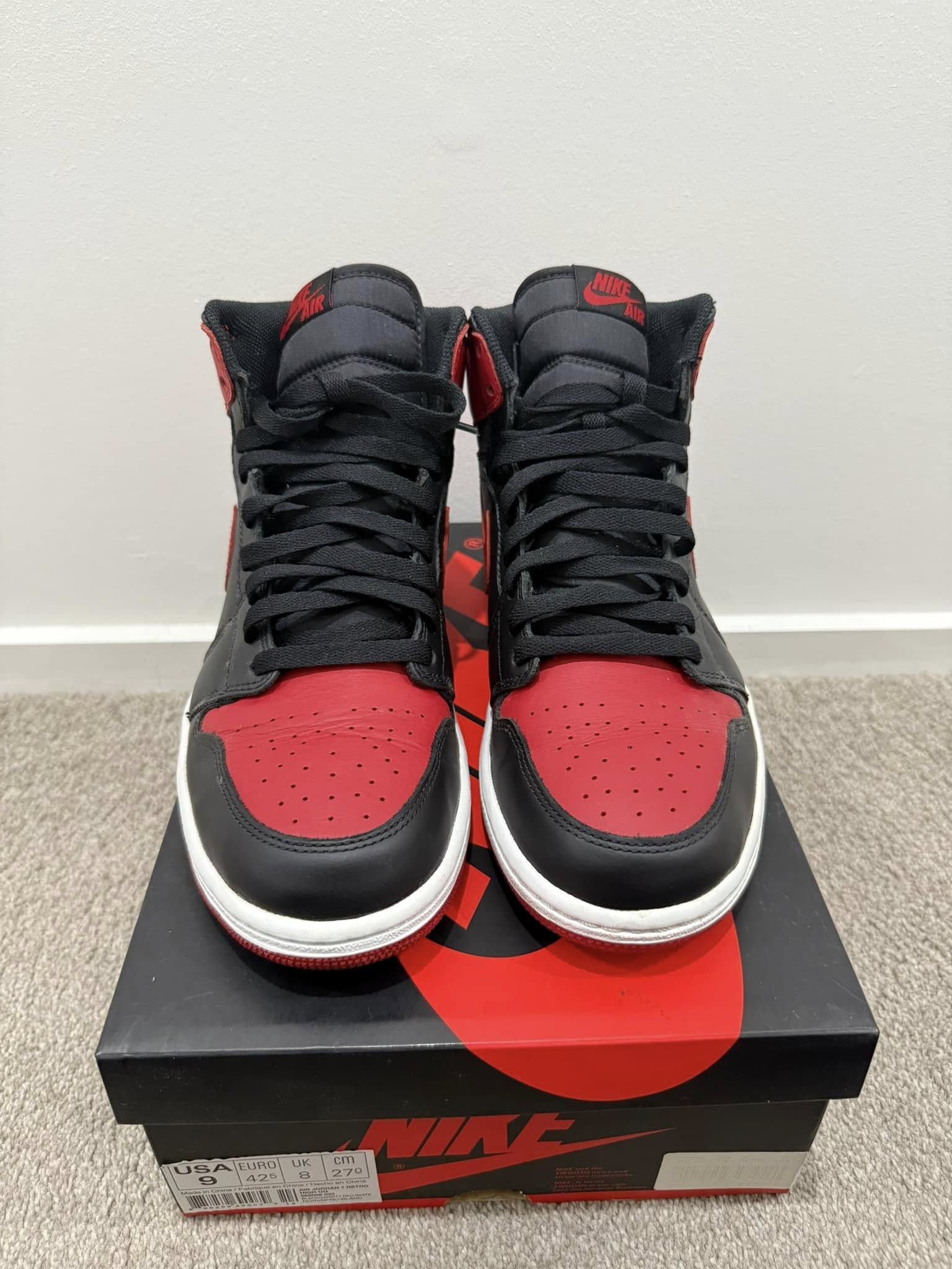 Jordan Brand Air Jordan 1 Bred 2013 US9 Size US 9 / EU 42 - 2 Thumbnail
