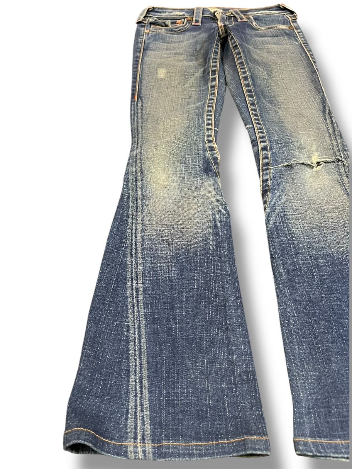 True Religion Vintage True Religion Joey Flare Clawmark Denim Size US 26 / EU 42 - 3 Thumbnail