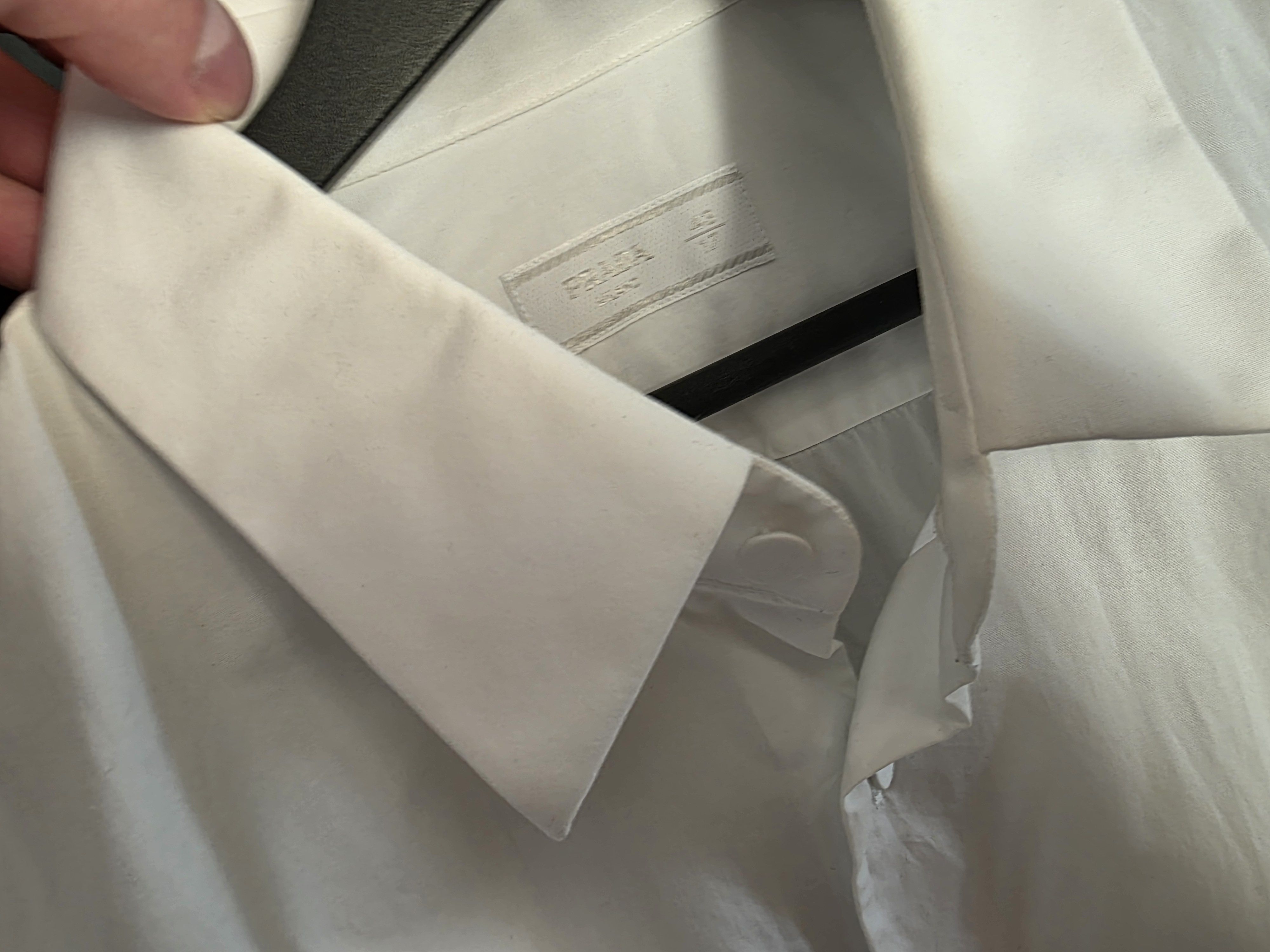Prada Prada White Poplin Shirt Size 43 / 17 Size US L / EU 52-54 / 3 - 2 Thumbnail