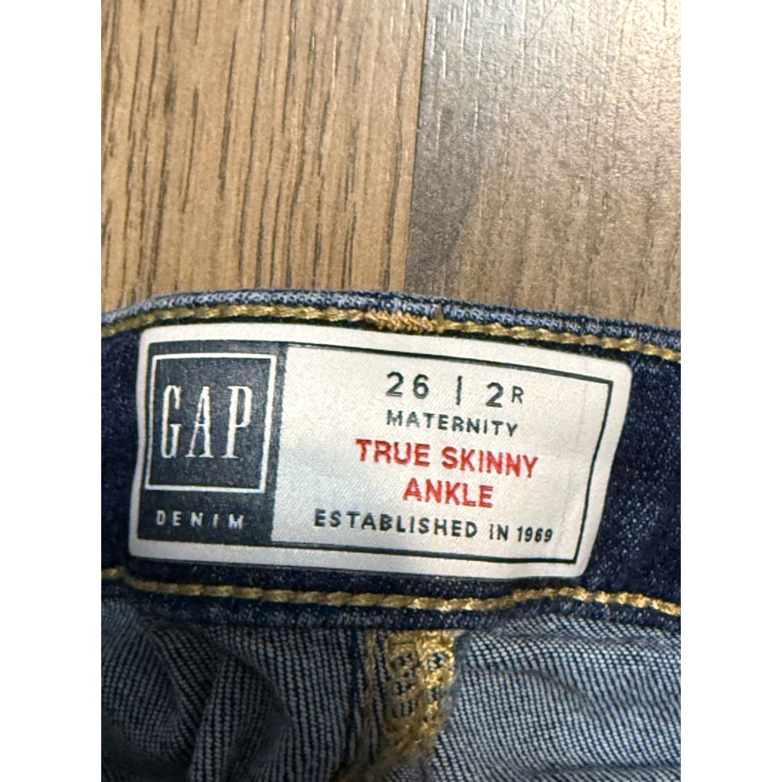Gap GAP Denim Jeans Women's Size 2R Blue Maternity True Skinny Ankle Size 26" / US 2 / IT 38 - 4 Thumbnail