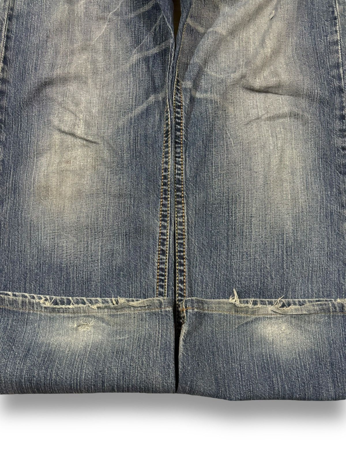 Edwin Exclusive Vintage Edwin XV Dirt Blue Wash Baggy Ripped Jeans Size US 33 - 9 Thumbnail