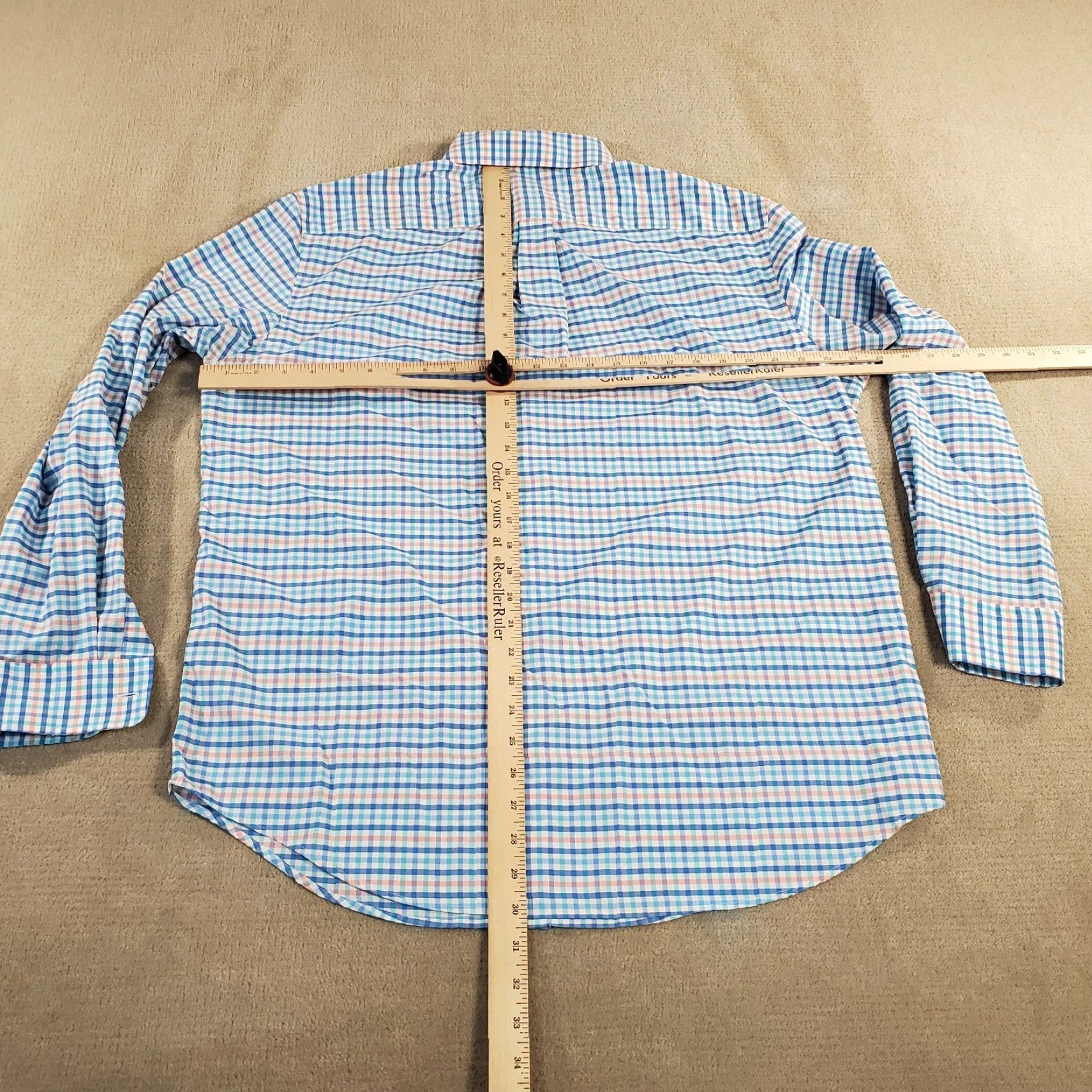 Vineyard Vines Vineyard Vines Button-Up Shirt Mens L White Blue Plaid Check Long Sleeve Collared Classic Fit Size US L / EU 52-54 / 3 - 5 Thumbnail