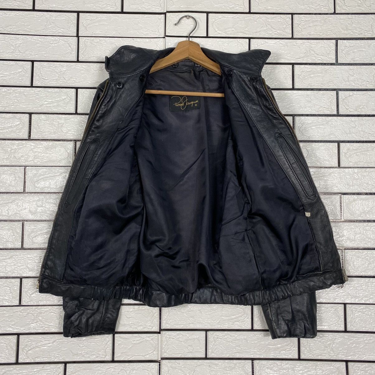 Japanese Brand Rare Vintage Pierre Jacques Genuine Leather Jacket Size US S / EU 44-46 / 1 - 14 Thumbnail