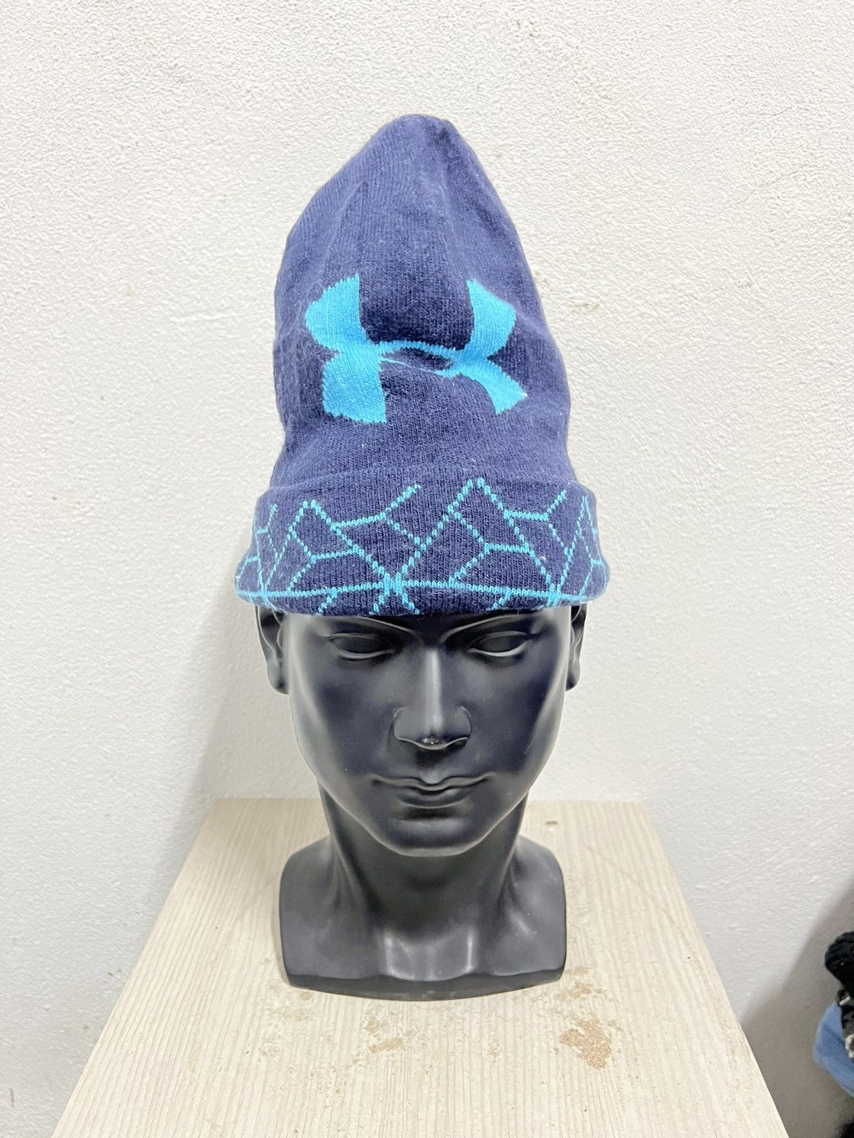 Under Armour Vintage Under Armour Big Logo Beanie Hat Size ONE SIZE - 2 Thumbnail