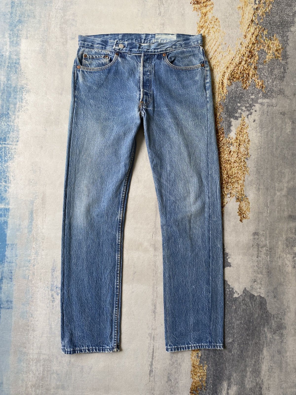 Levi's × Vintage 1990s - Levi’s 501 X The Garment Reconstruct Denim Size US 32 / EU 48 - 3 Thumbnail