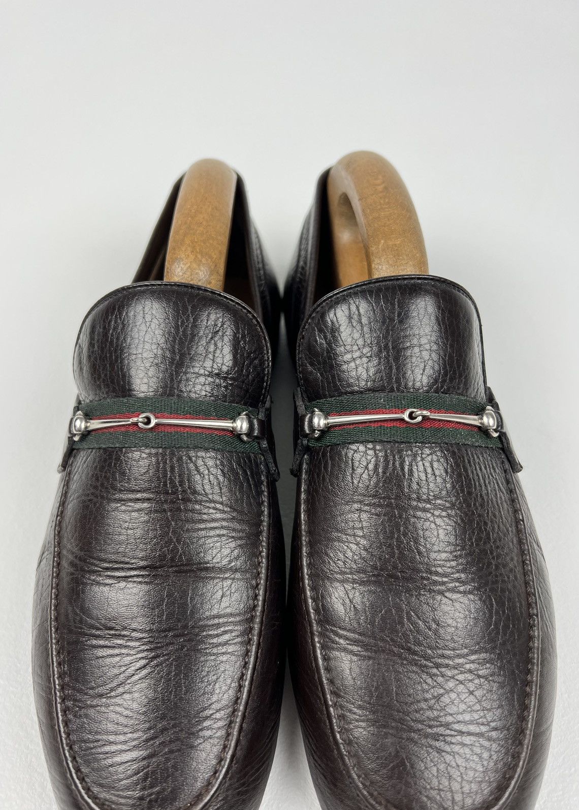 Gucci GUCCI Loafers Leather Slip Ons Shoes HORSEBIT Web Stripe Size US 9 / EU 42 - 5 Thumbnail