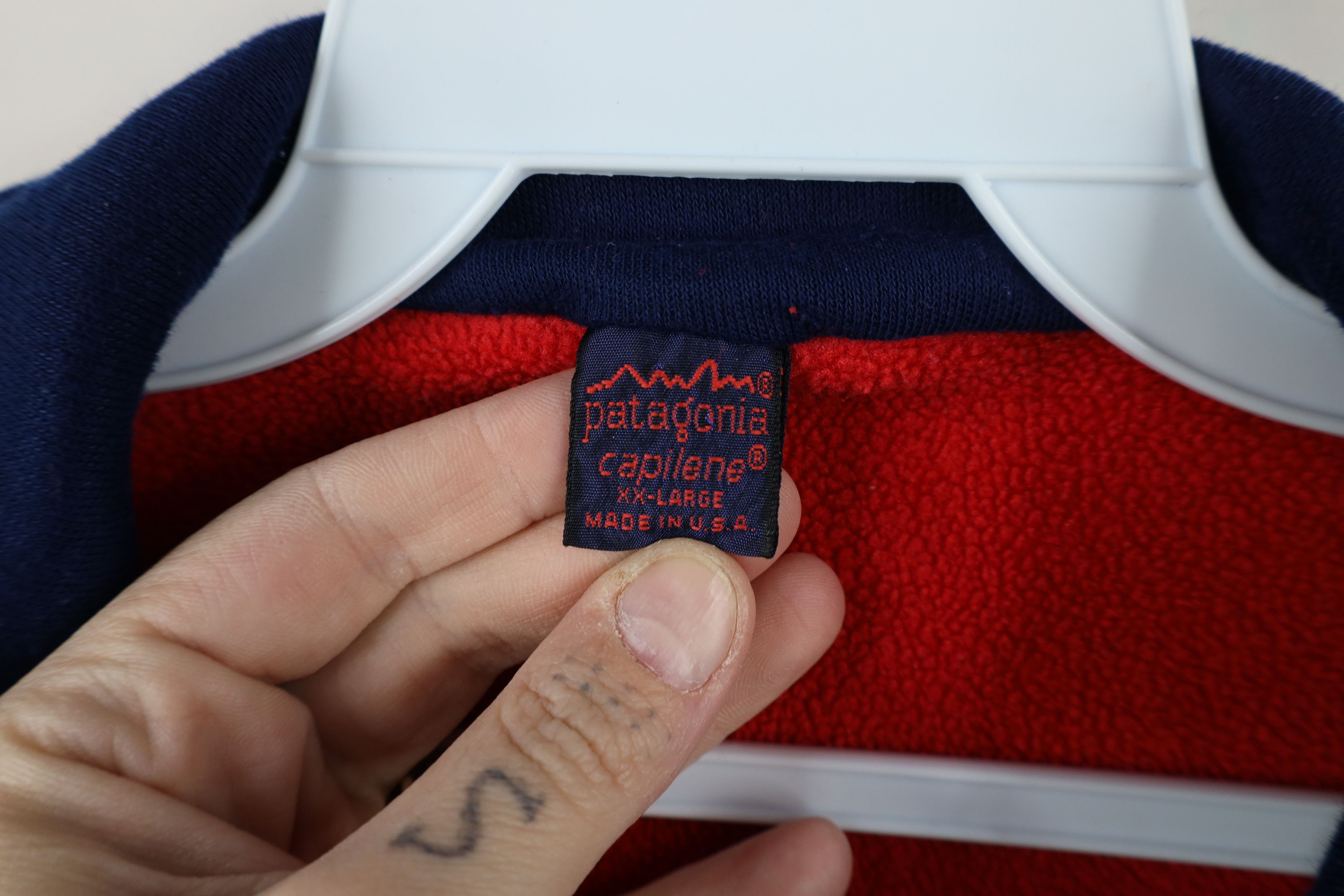 Patagonia × Vintage Vintage 90s Patagonia Capilene 1/4 Half Zip Pullover Sweater Size US XXL / EU 58 / 5 - 5 Thumbnail