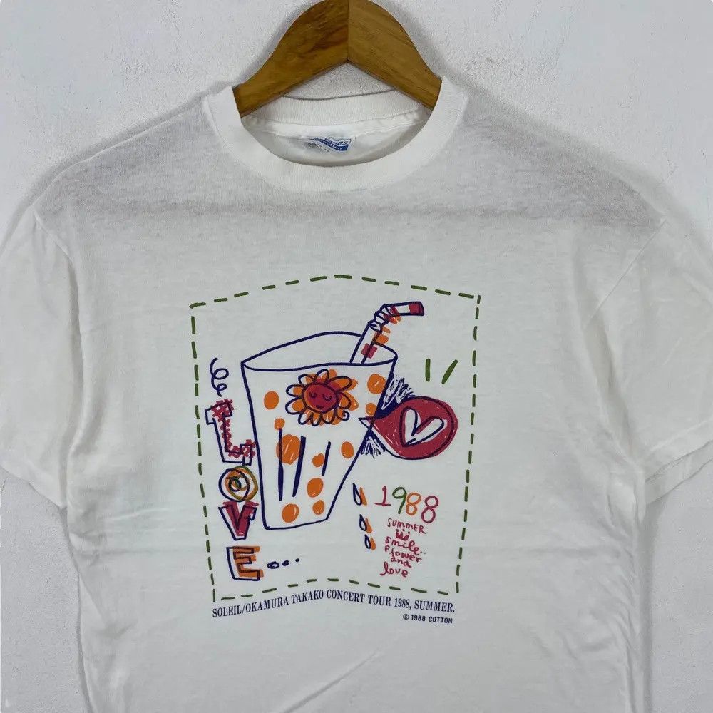 Band Tees Vintage 80's TAKAKO OKAMURA SOLEIL Concert Tour Tee Shirt Size US L / EU 52-54 / 3 - 2 Thumbnail