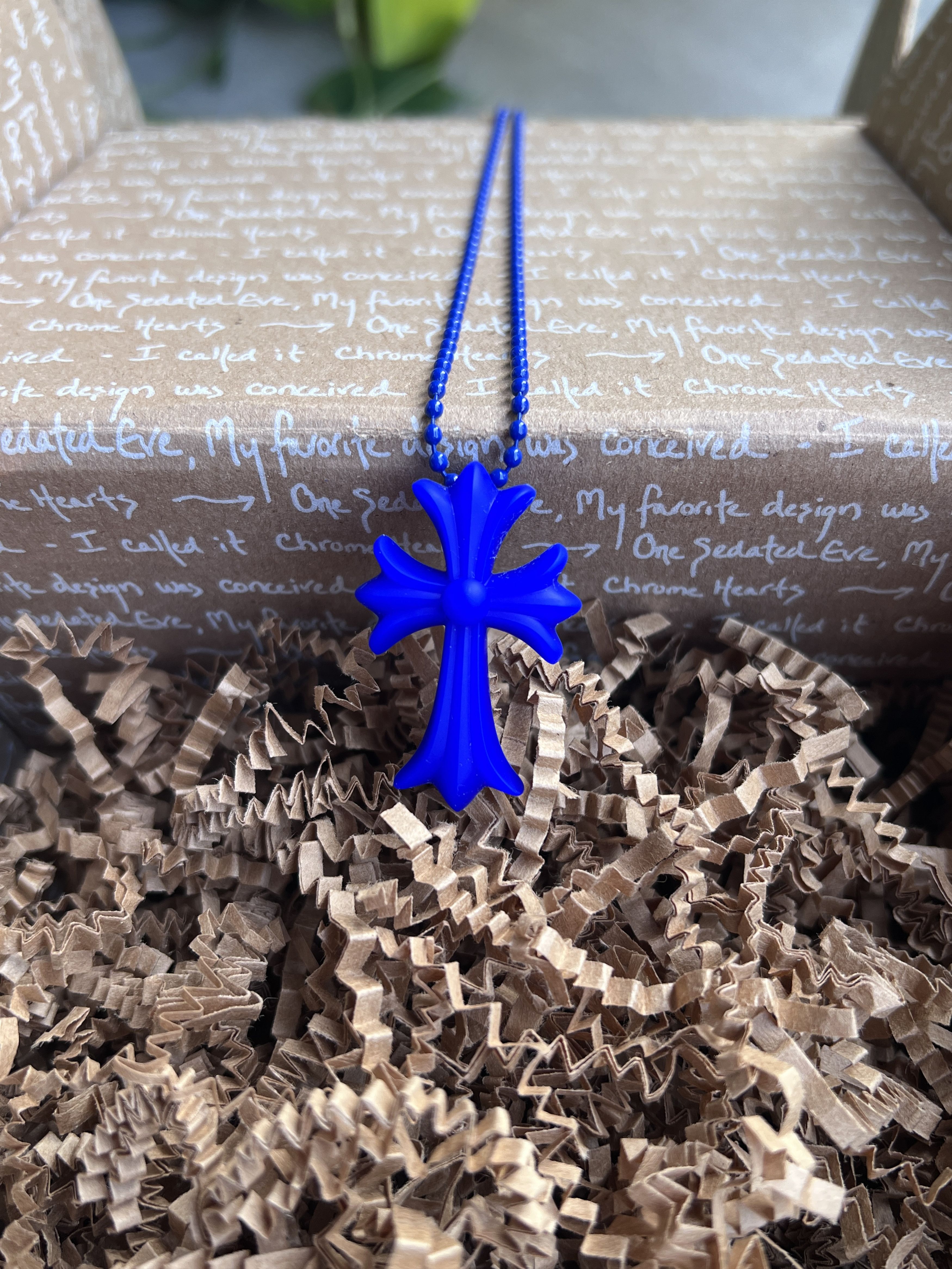 Chrome Hearts Chrome Hearts Cross Silicone Necklace Size ONE SIZE - 4 Thumbnail