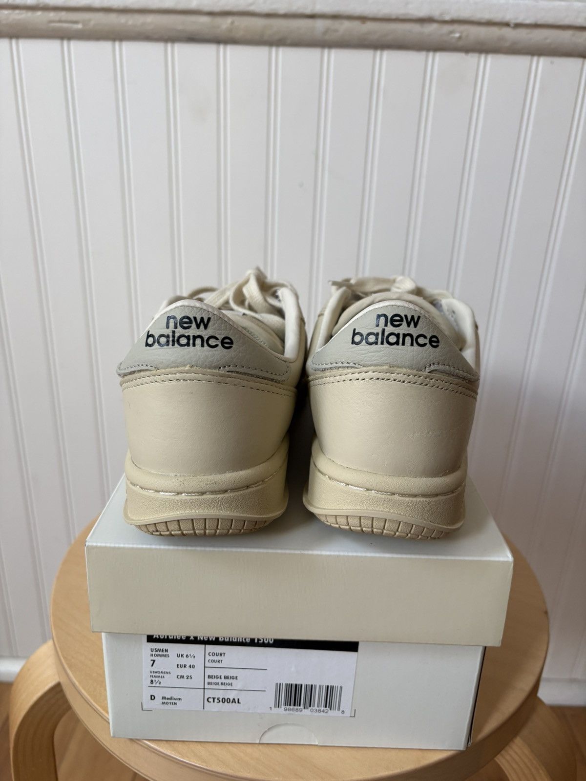 Auralee × New Balance Auralee x New Balance Vintage Ivory t500 size M7/W8.5 Size US 7 / EU 40 - 4 Thumbnail