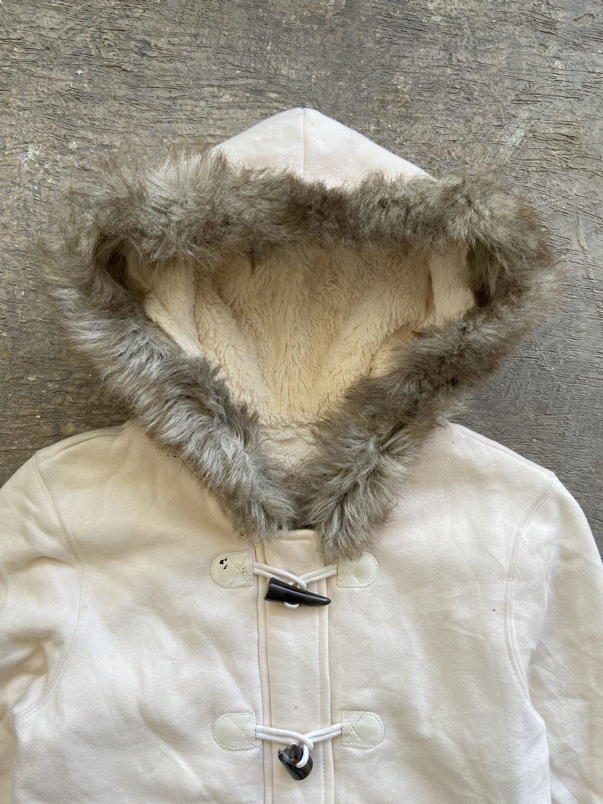 Japanese Brand 2000s Aeropostale - Fur Hoodie Apocalypse Style Jacket Size US S / EU 44-46 / 1 - 3 Thumbnail